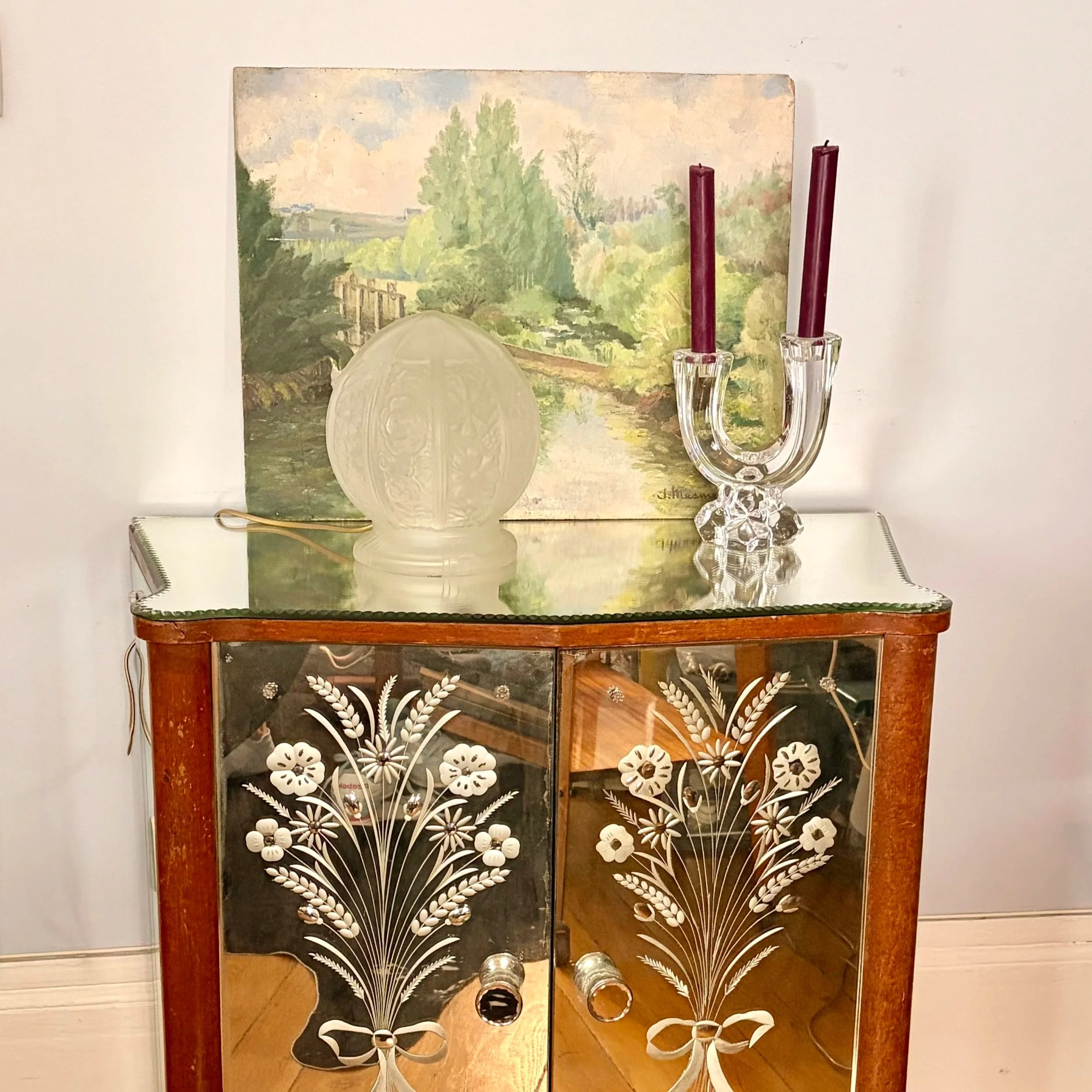 lampe boule Art Déco