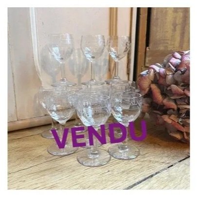Lot verres à liqueur