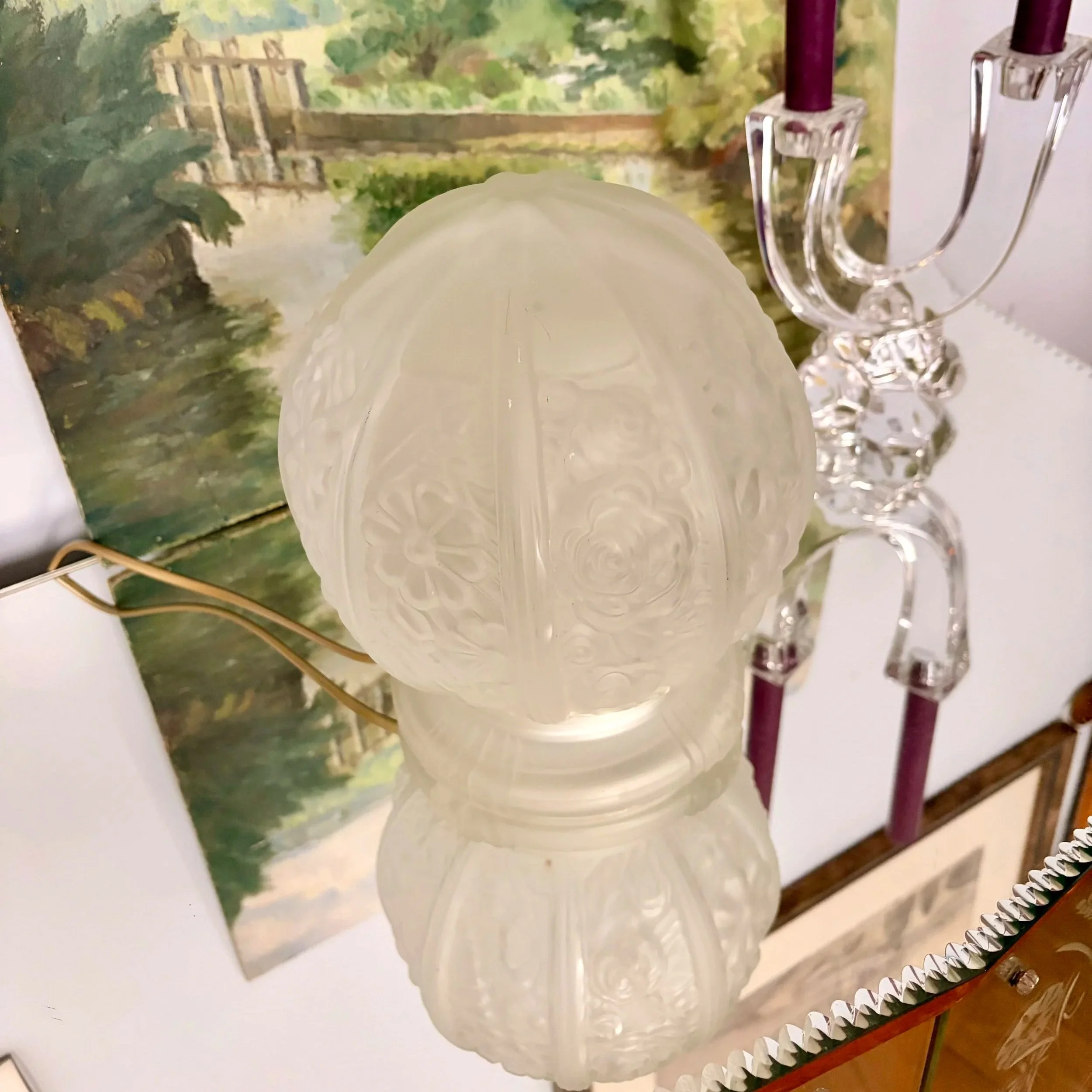 lampe boule Art Déco