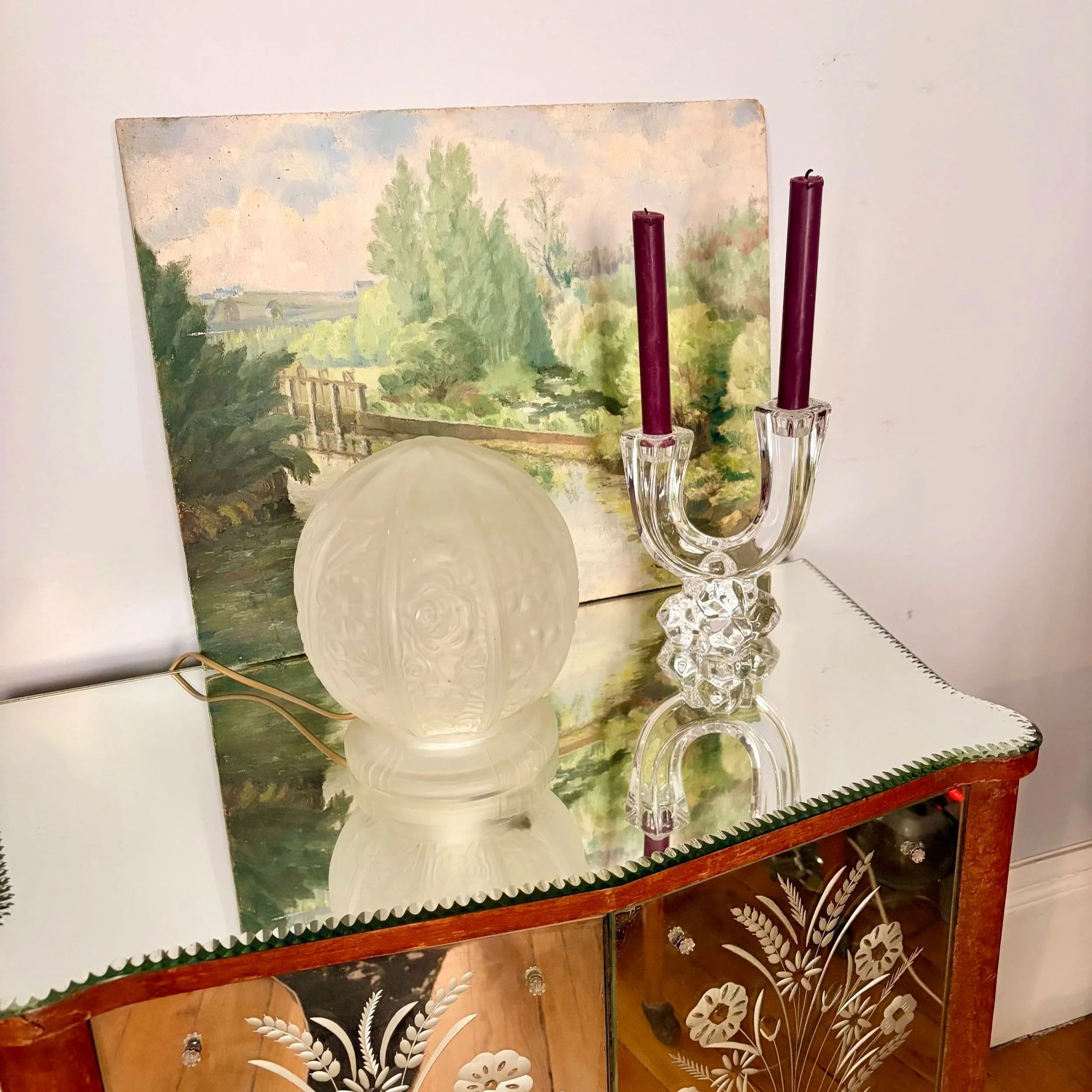 lampe boule Art Déco