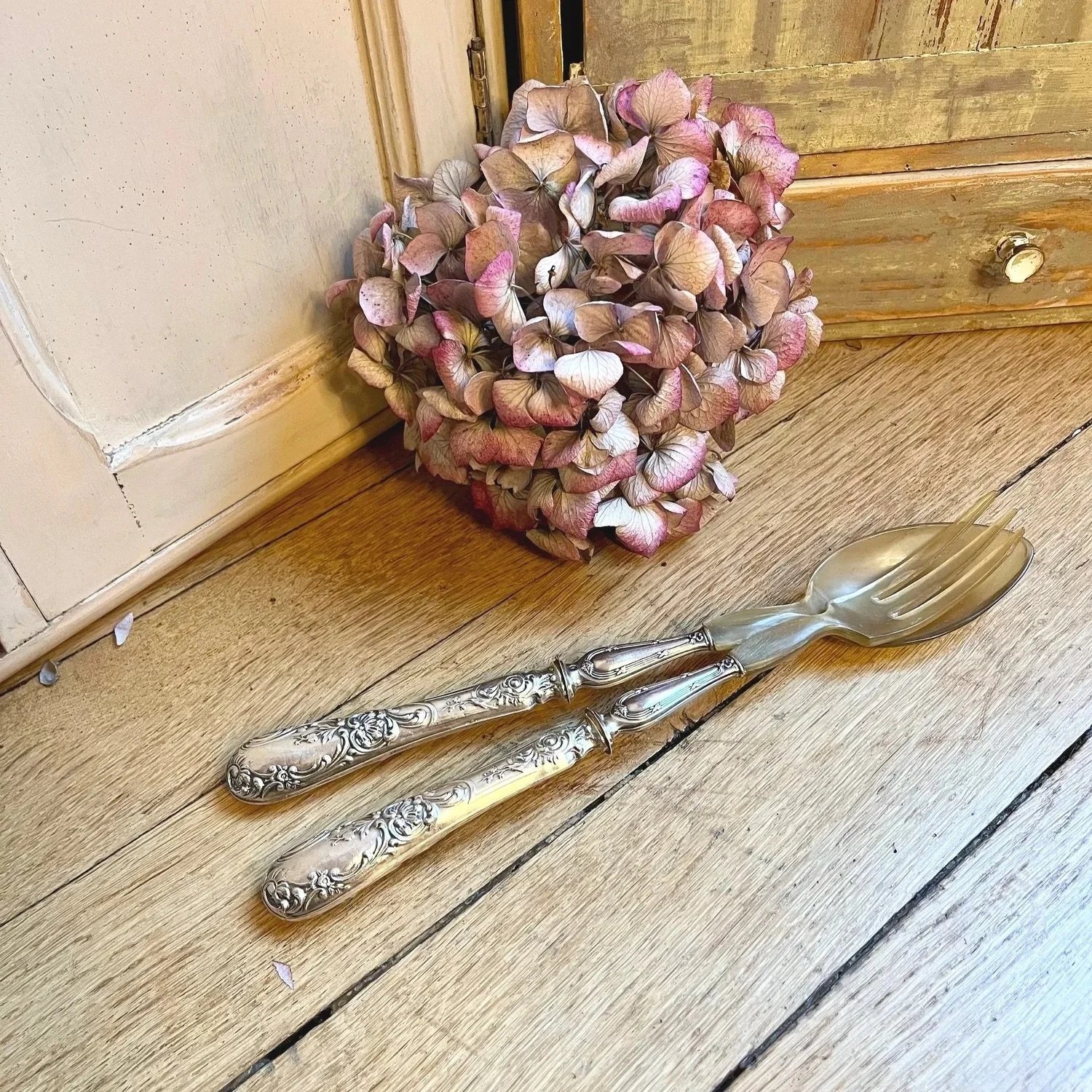 couverts à salade anciens