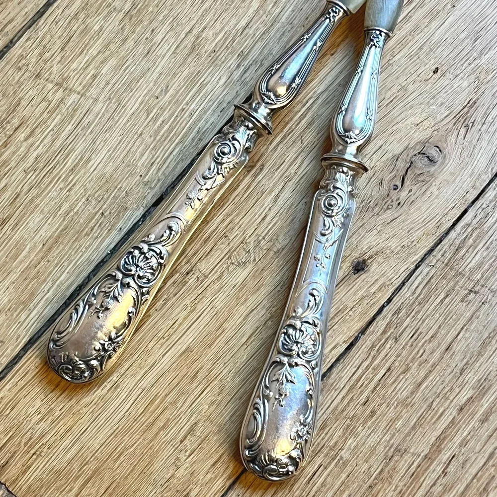 couverts à salade anciens