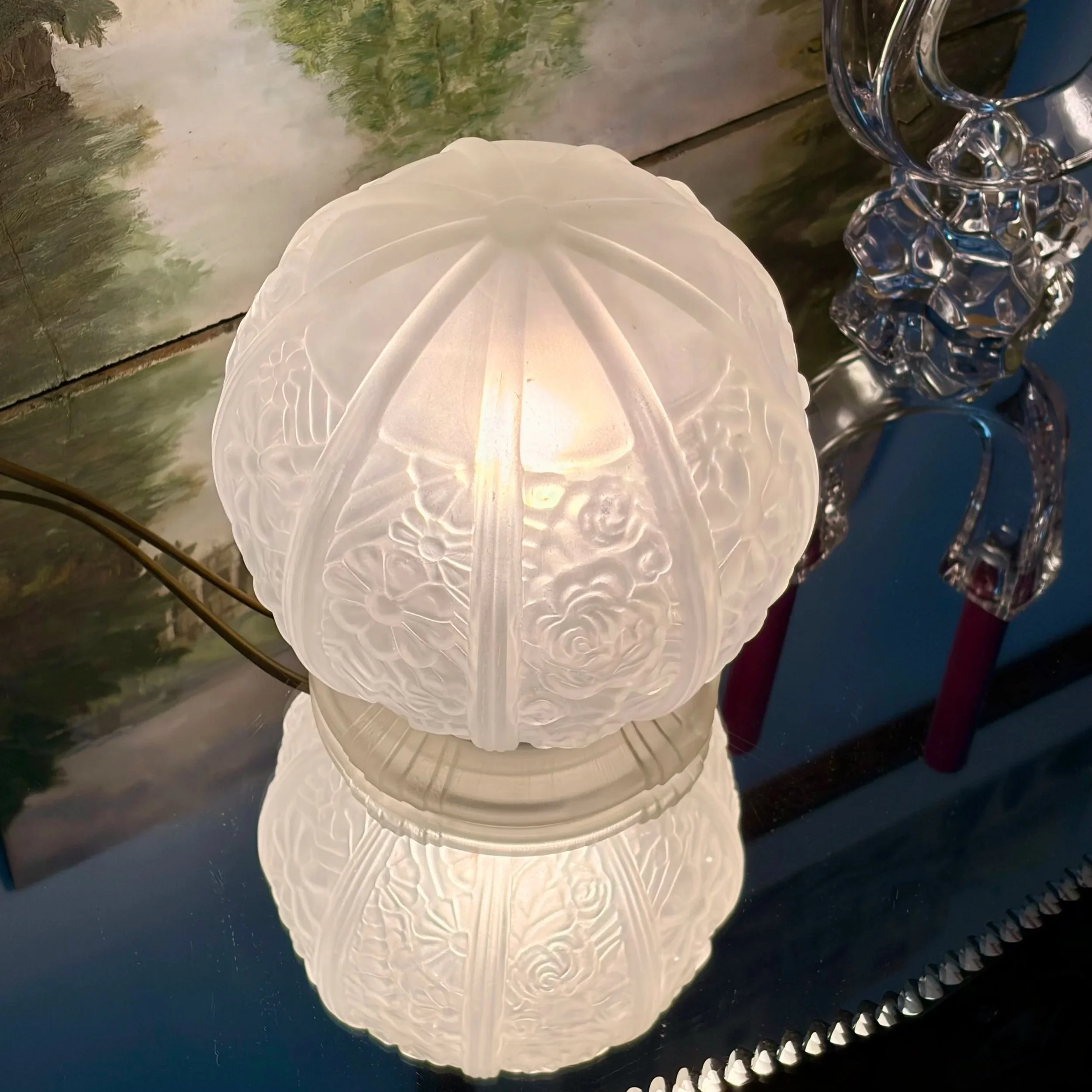lampe boule Art Déco