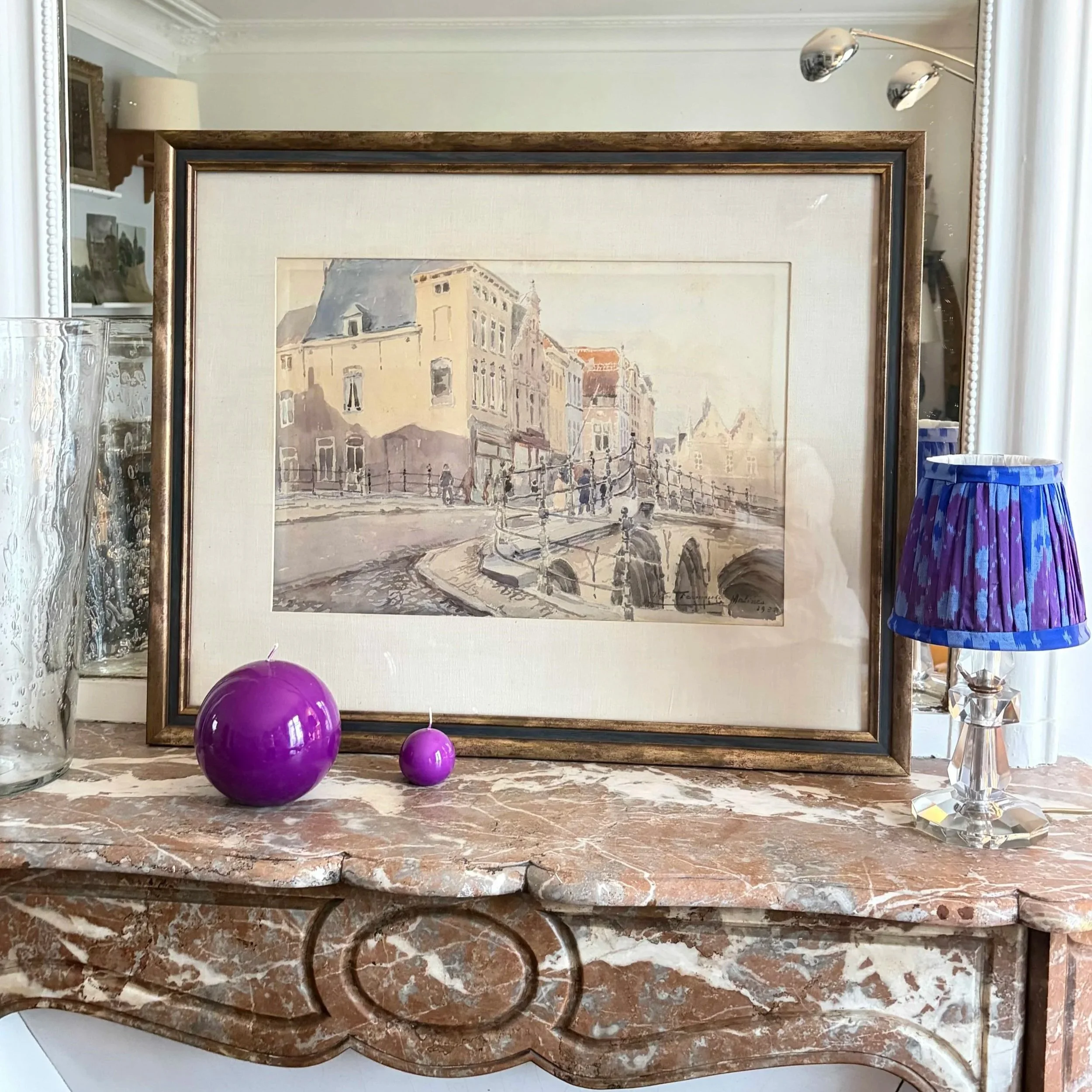 Aquarelle vue de Malines