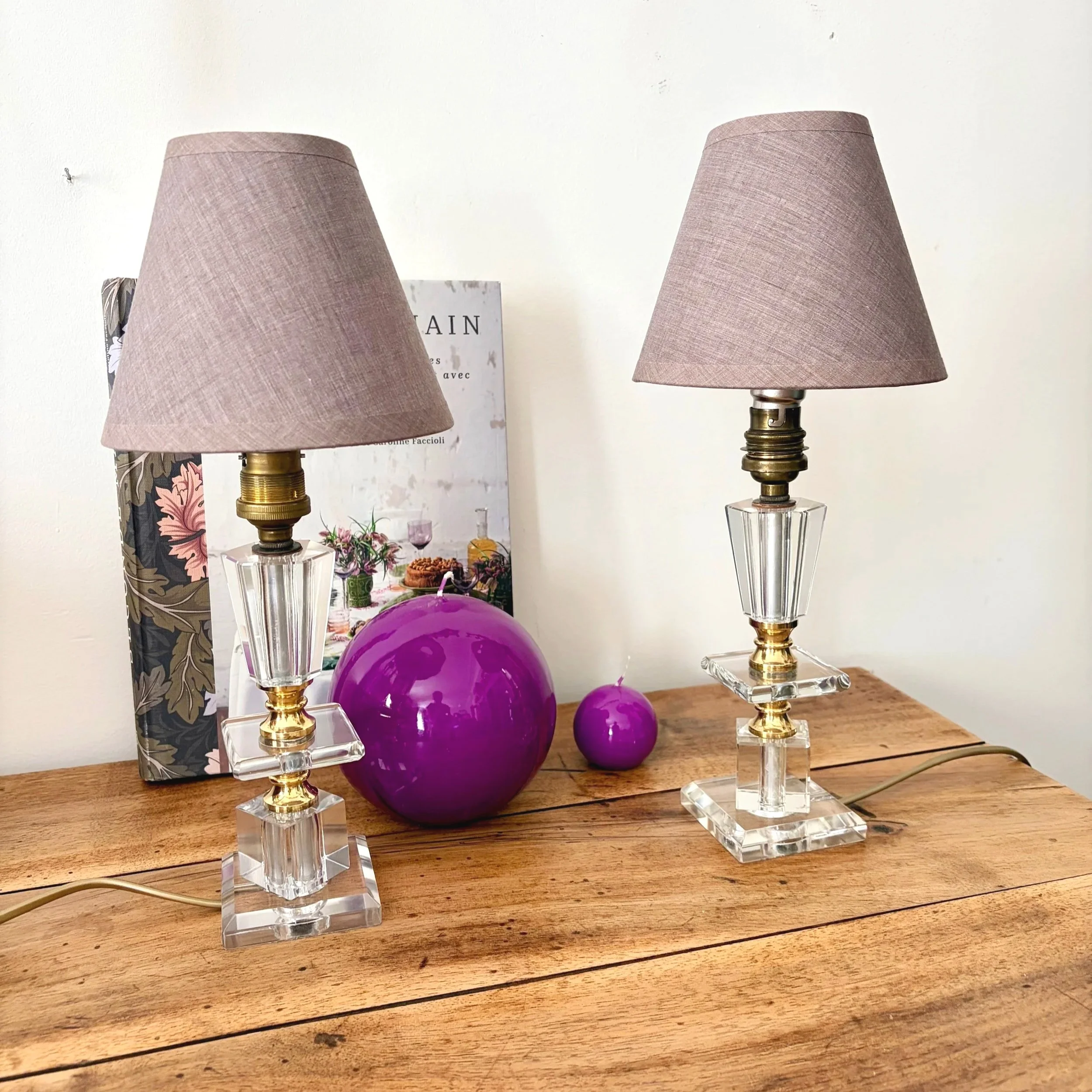duo lampe cristal