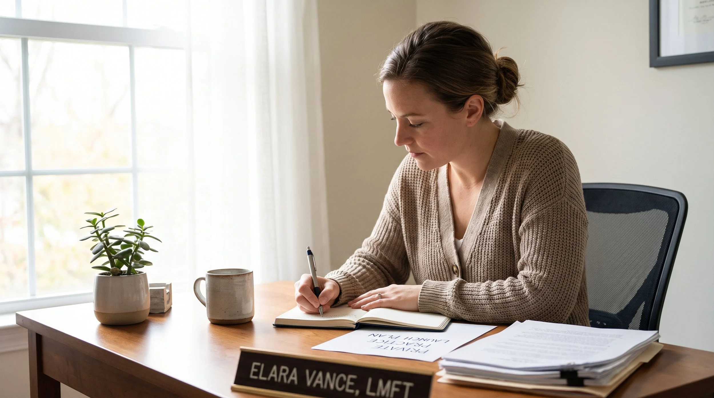 therapist starting a private practice planning