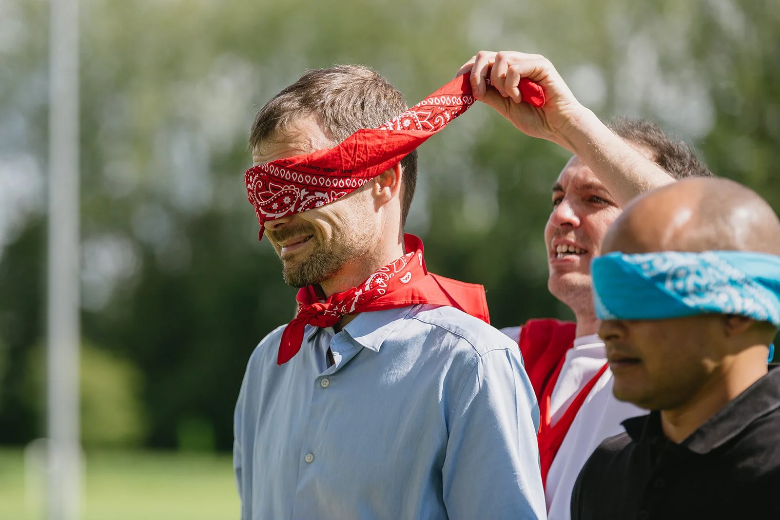 Activité de cohésion d’équipe en plein air
