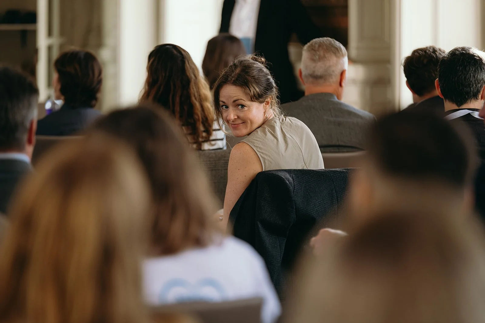 Portrait d’un participant lors d’un séminaire d’entreprise
