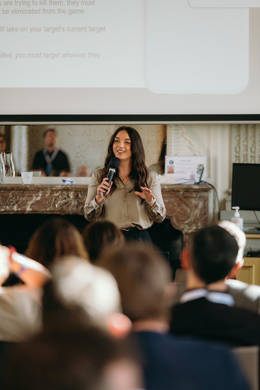 	Intervention d’un speaker en plénière lors d’un événement professionnel
