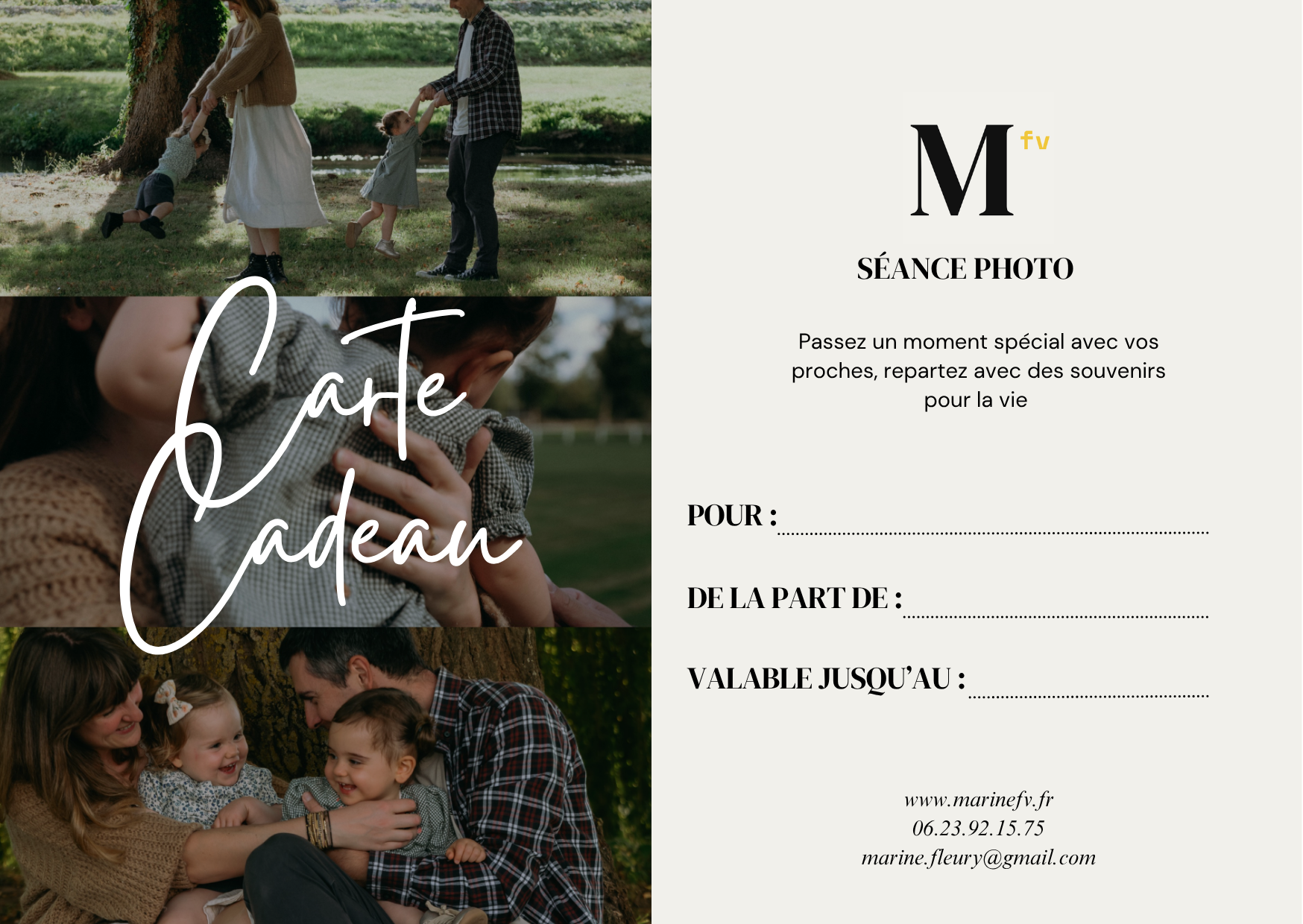 Offrir une carte cadeau
