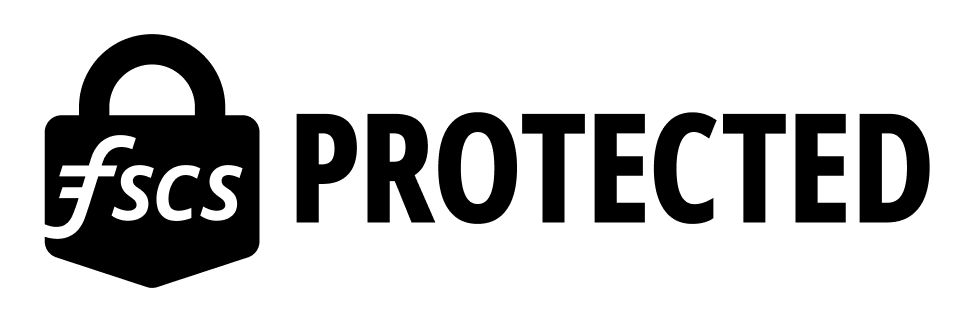 FSCS Protected logo with a black shopping bag icon and the text 'FSCS PROTECTED'