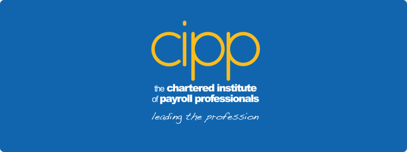 Logo for the Chartered Institute of Payroll Professionals (CIPP) with the tagline 'Leading the Profession'.