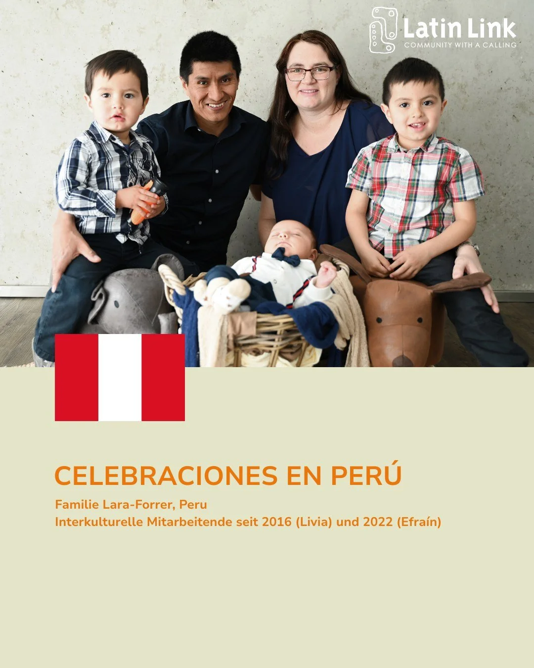 🇫🇷 Version fran&ccedil;aise ci-dessous et sur les slides suivants.

Celebraciones en Per&uacute; 🇵🇪✨

Unsere interkulturellen Mitarbeitenden in Peru nehmen euch w&auml;hrend der Festtage mit auf eine Reise durch Advent, Weihnachten und Silvester 