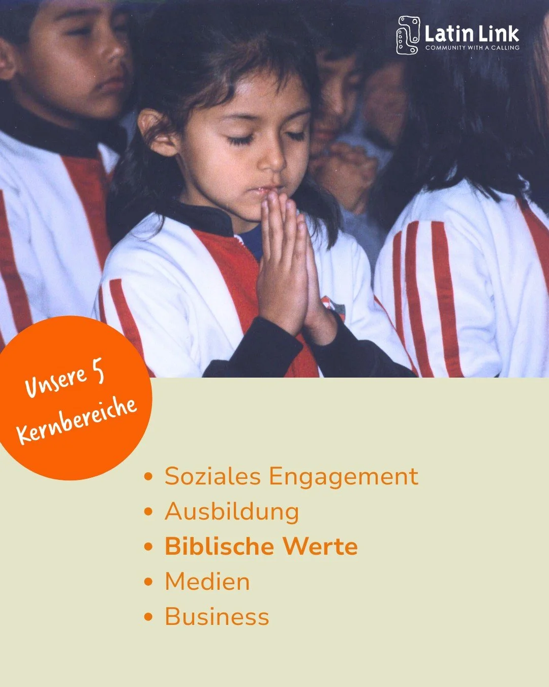 Biblische Werte 🙏 ✝️ Valerus bibliques

Ein weiterer unserer Kernbereiche: Die biblische Botschaft, ihre Grundlagen und Werte bekanntmachen und vorleben. Erfahre im Beitrag mehr dar&uuml;ber. 

Un autre de nos champs d&rsquo;action principaux : fair