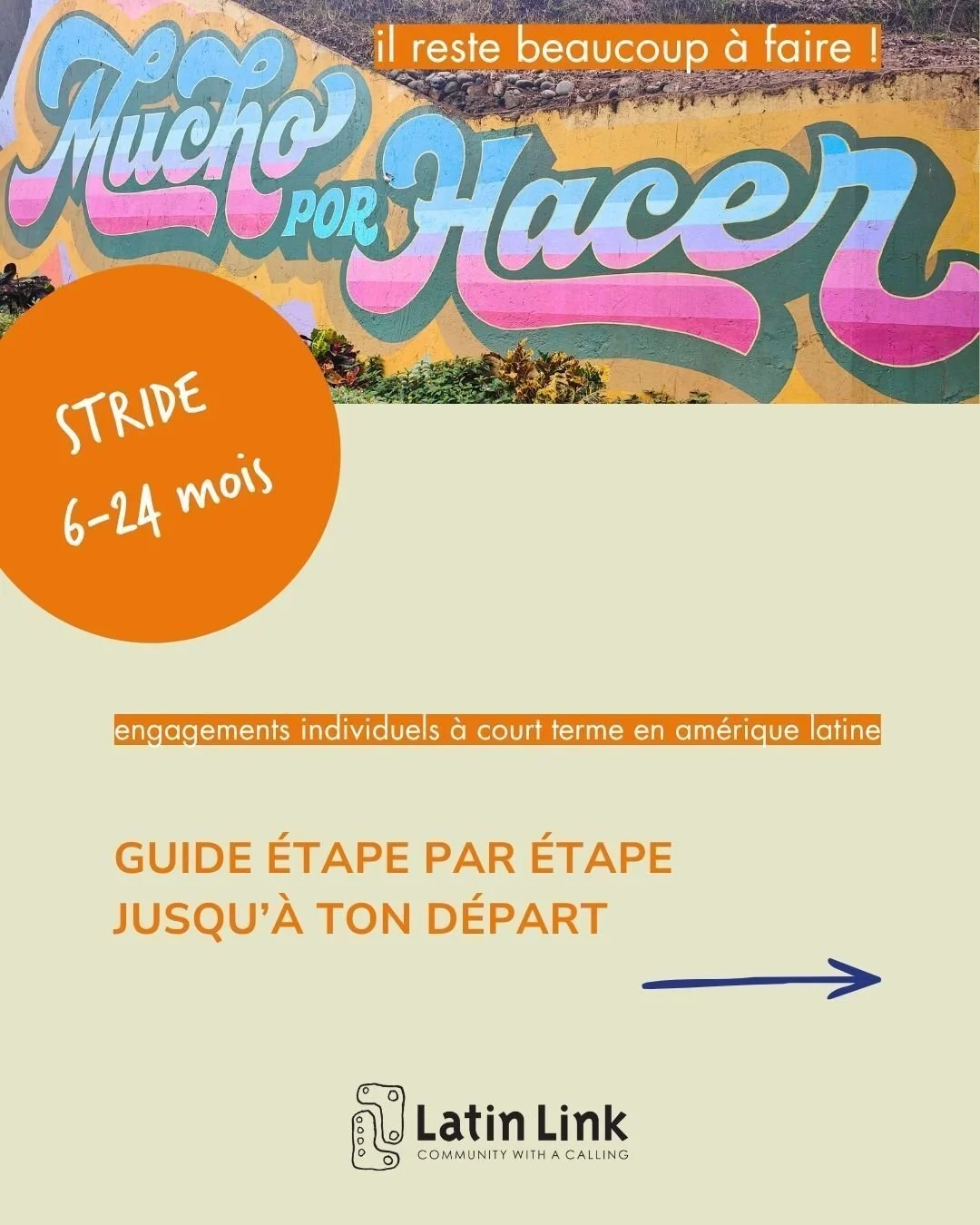 🌎👣 Trouve ta place dans le monde et dans l'histoire avec Dieu

Cherches-tu un d&eacute;fi significatif dans un environnement chr&eacute;tien interculturel ?

Un engagement Stride pourrait  &ecirc;tre exactement ce dont tu as besoin.

Pr&ecirc;t(e) 