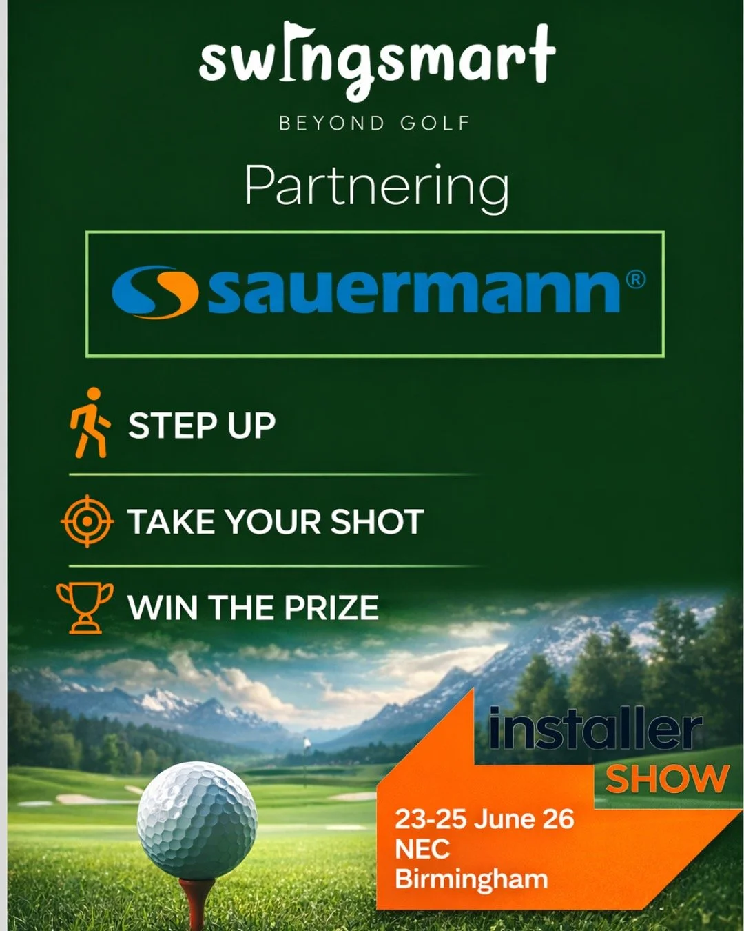 Imagine having a golf simulator embedded in your stand for an exhibition... 

That's right, a FULL ON GOLF SIMULATOR!

We are proud to be partnering with @sauermannuk for the installer show at the NEC in June!

If you're attending and fancy your chan