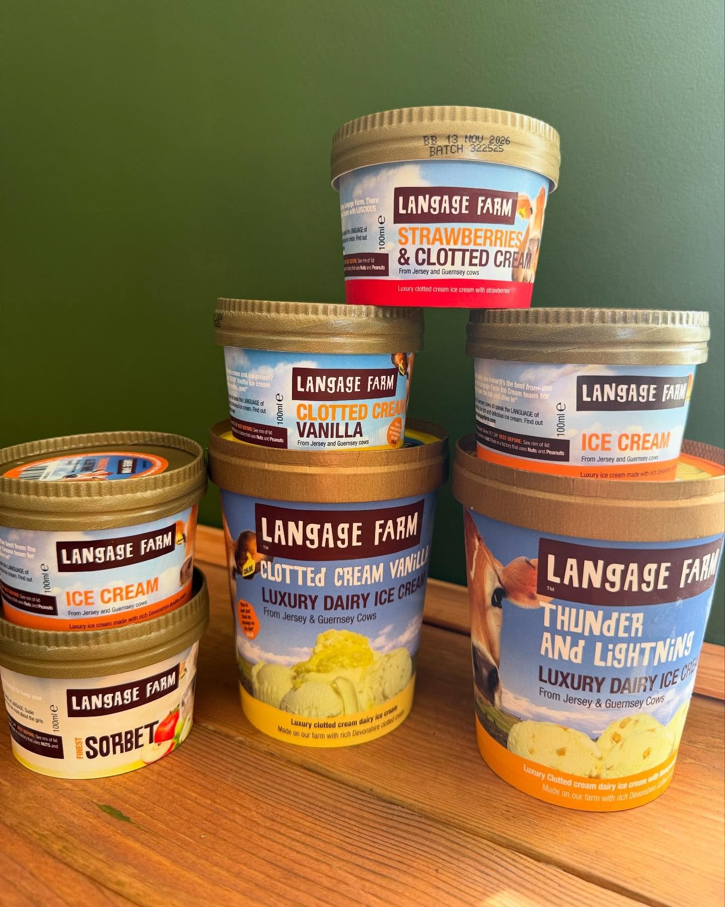 We are now stocking Langage Farm clotted ice cream! 🍨 Honeycombe, creamy vanilla, chunky chocolate, strawberries and clotted cream, and mango sorbet available now.

#devonshire #langagefarm #devonicecream #plymouth #clottedcream #clottedicecream
