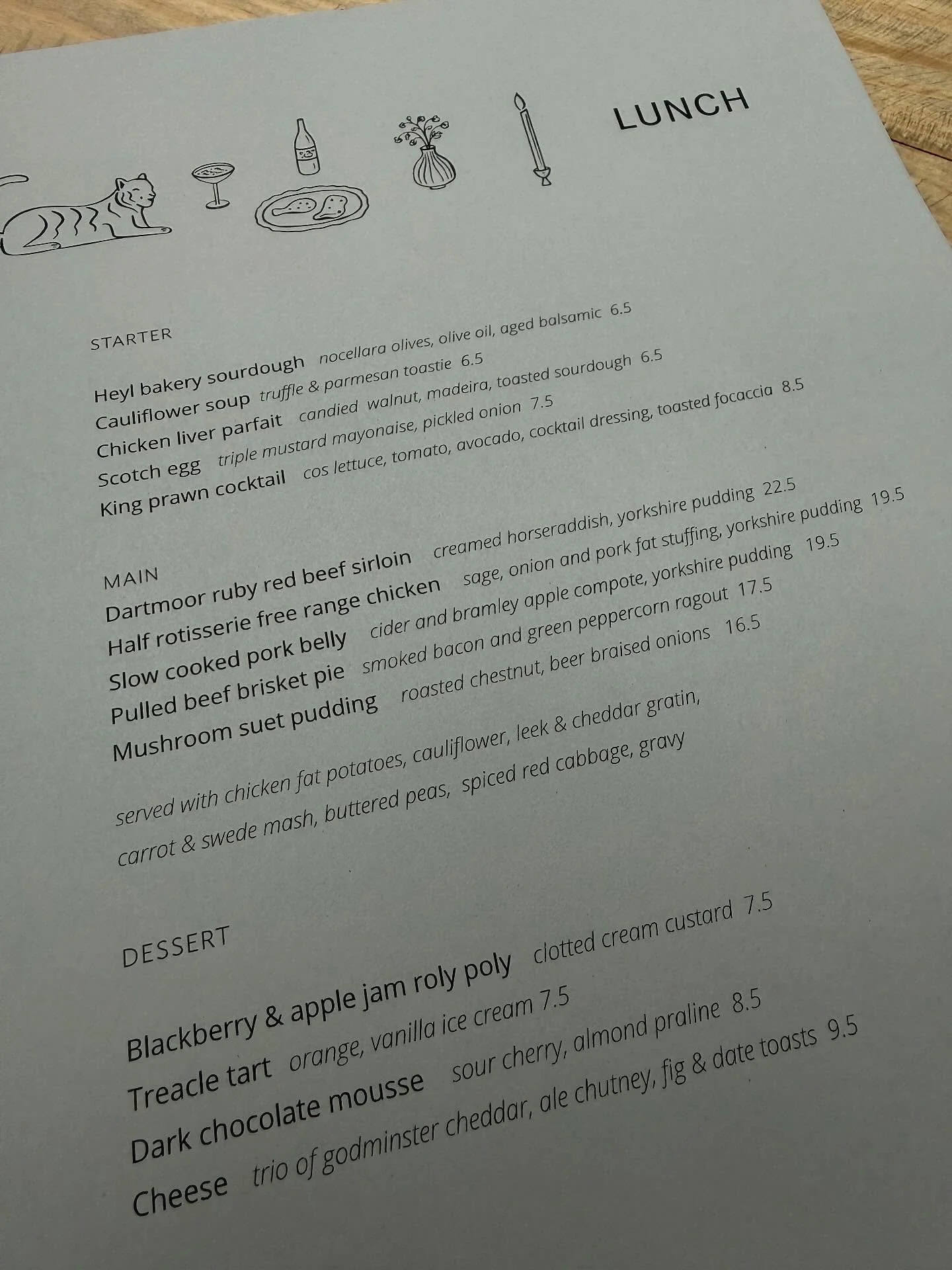 We have updated on Sunday lunch menu, again!
Don&rsquo;t forget to book a table for this Sunday 🍷