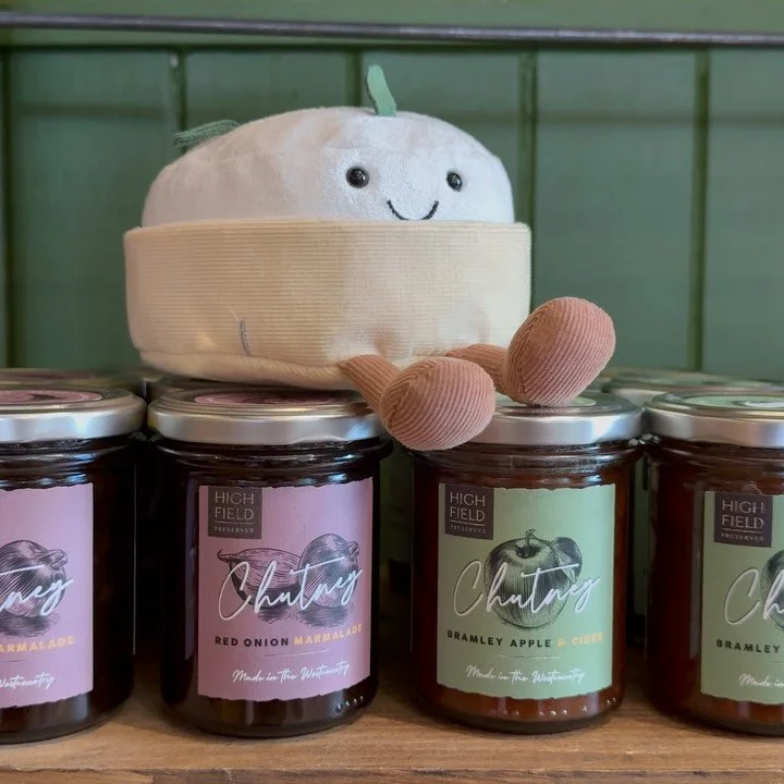 The perfect pairing for your cheese 🧀 try our brand new stock of @highfieldpreserves and West County Legends for the best cheese board!