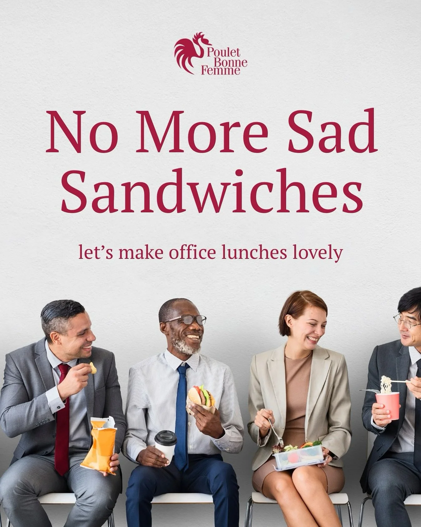 Corporate catering, sorted 🍗🥗

Feeding a team, hosting clients or planning a meeting that needs good food (not sad sandwiches)? We&rsquo;ve got you.

Our corporate menu features rotisserie chicken, iconic sambos, fresh salads and beautiful extras f