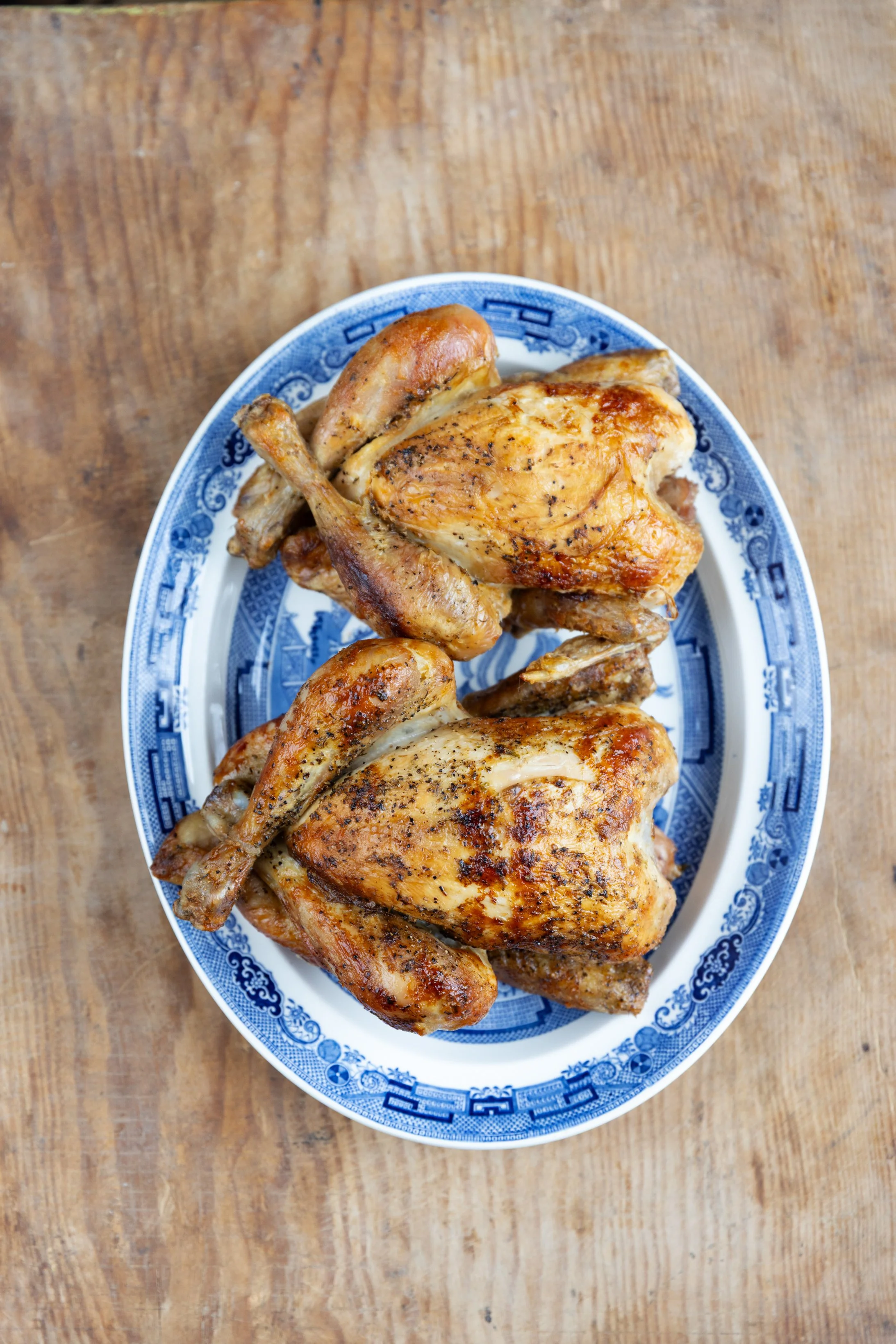 The iconic Poulet Bonne Femme Rotisserie Chickens