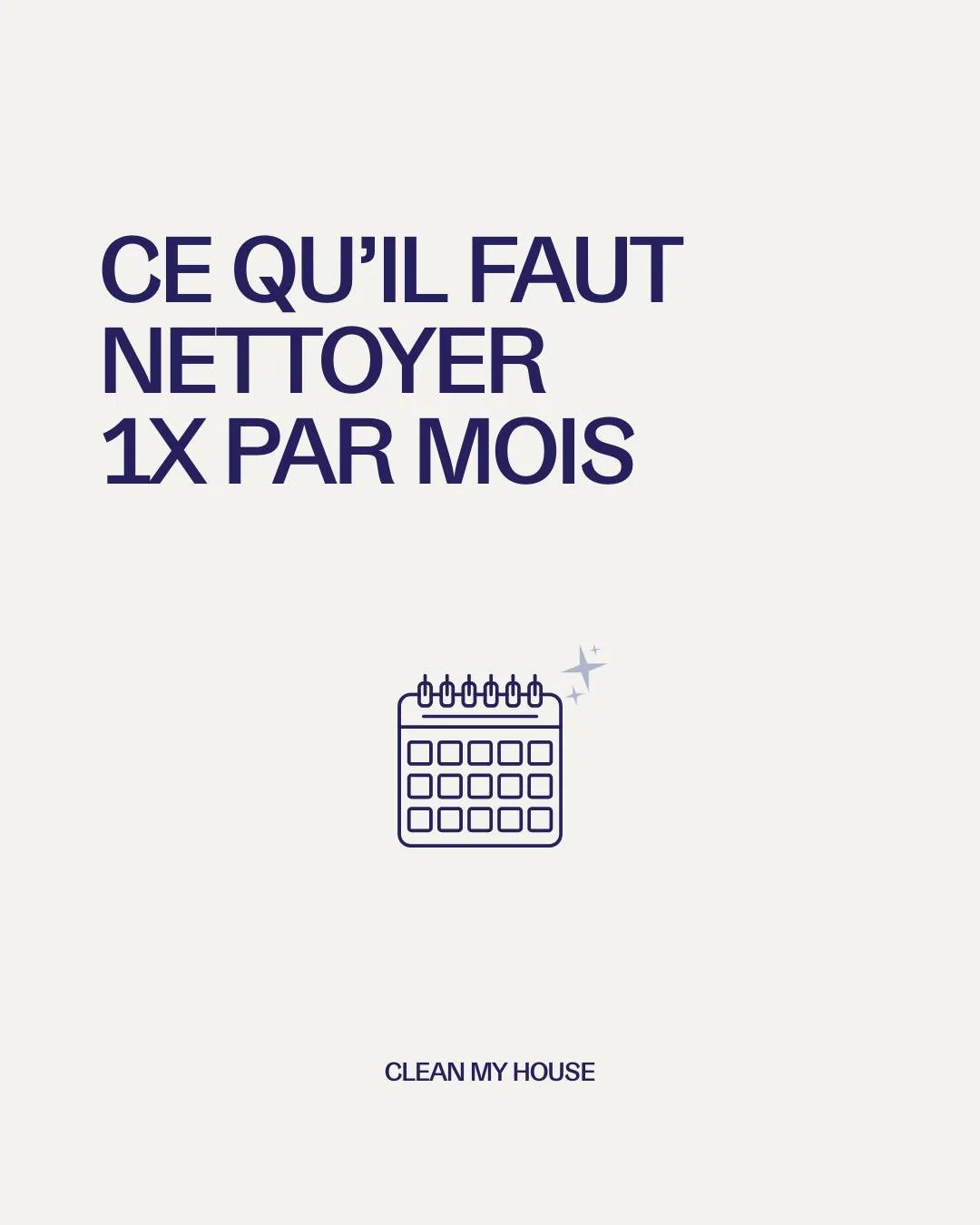 On n'y pense pas toujours, mais voici ce qu'il faut nettoyer 1x par mois pour une maison saine et propre.

#cleanmyhousebelgium #titresservices #homecleaning #nettoyagemaison #agencetitresservices