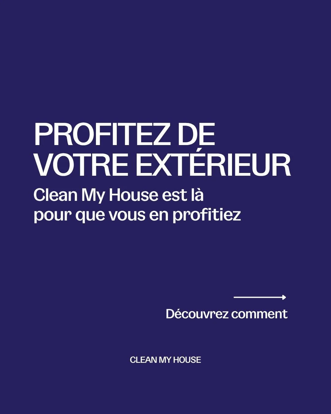 L&rsquo;&eacute;t&eacute; arrive &agrave; grands pas&hellip; le moment id&eacute;al pour offrir un vrai coup de propre &agrave; votre ext&eacute;rieur !

Et si vous faisiez appel &agrave; Clean My House pour vous donner un coup de main ? 

#cleanmyho
