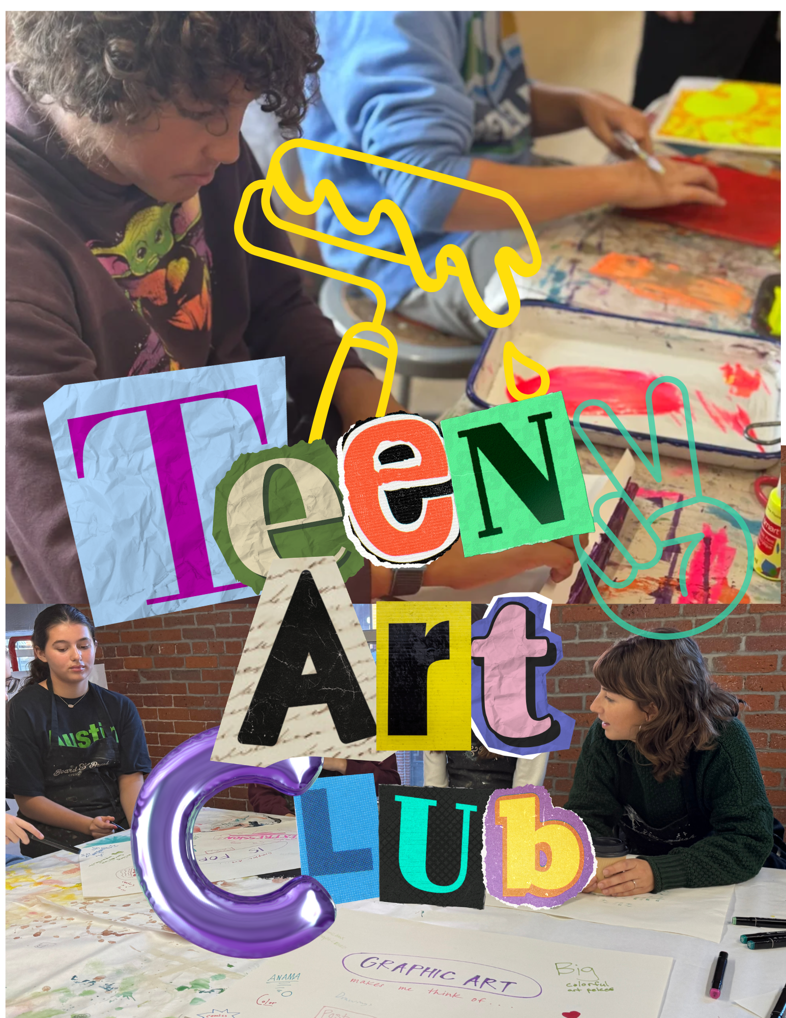 Teen Art Club w/Lizzy | 14+ | Wed  3:30-5:00 | Oct 7- Nov 18