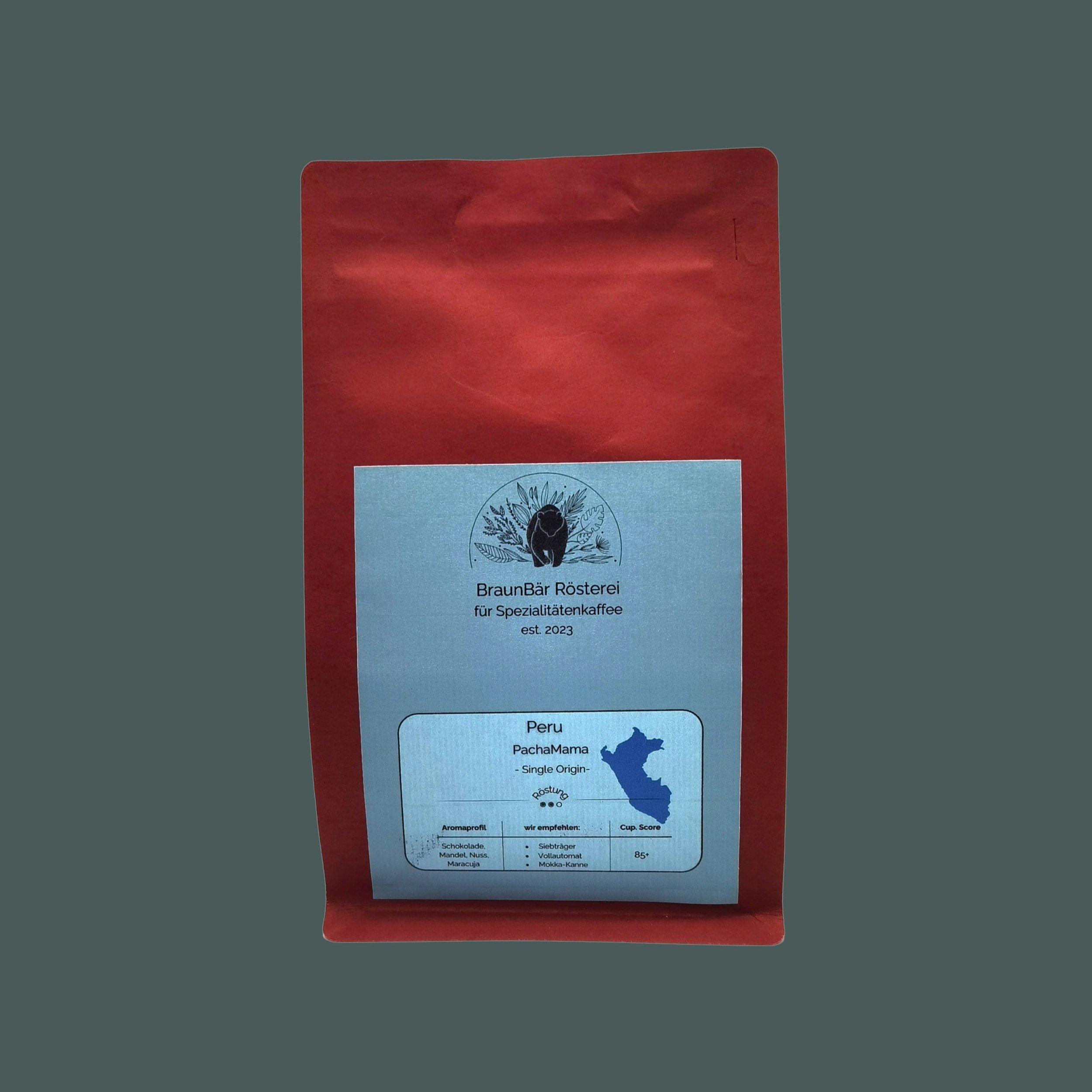 BraunBär Kaffee Peru 250g ganze Bohne frisch geröstet