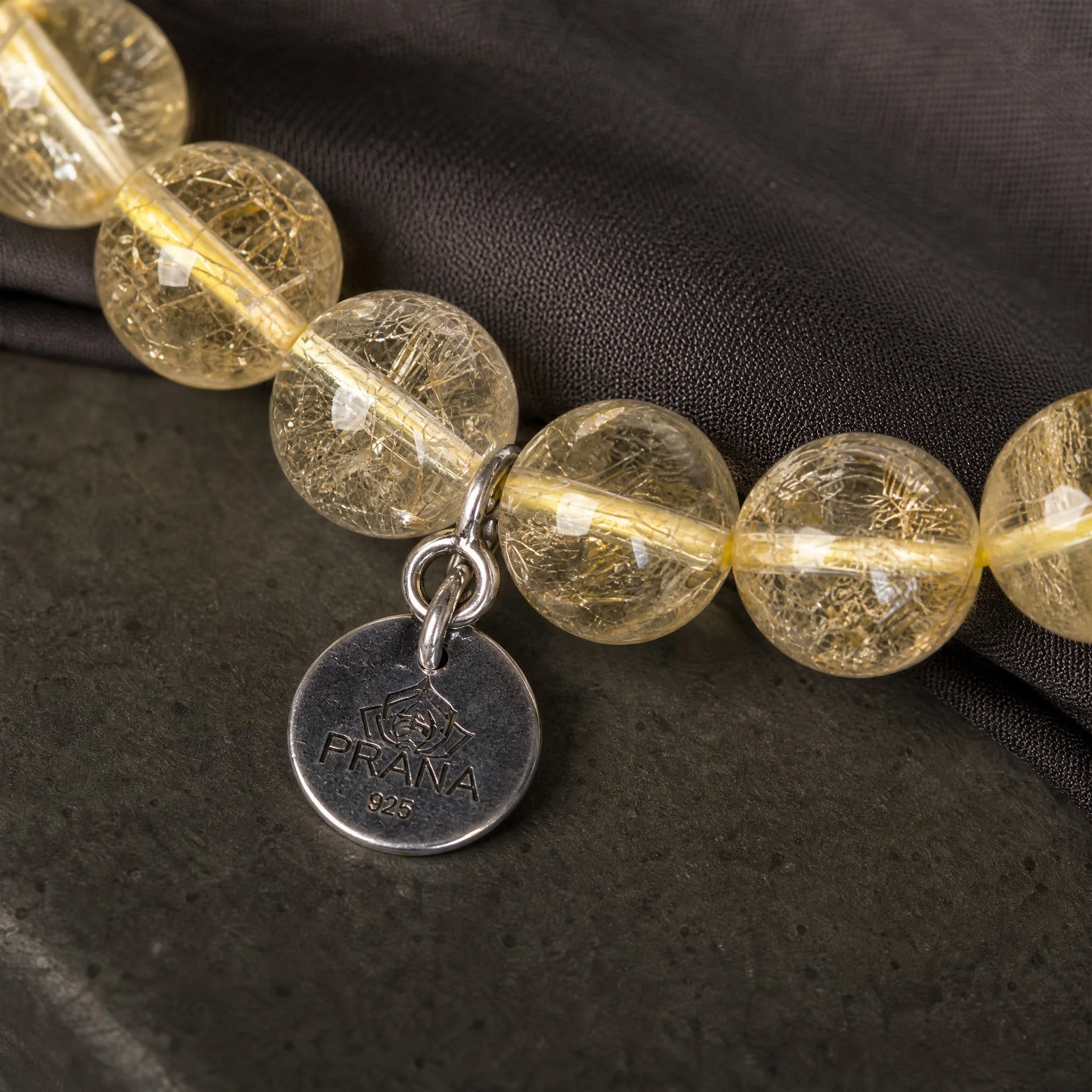 SOLENYA - "Wohlstands-Magnet" Citrin & Pyrit Armband mit 925er Silberdetails - PRANA Edelsteine – Handgefertigter Edelsteinschmuck