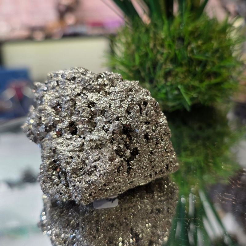 Funkelnde Pyrit Druse "Sternenstaub" | Peru | 414g | Energie & Glanz | Einzelstück
