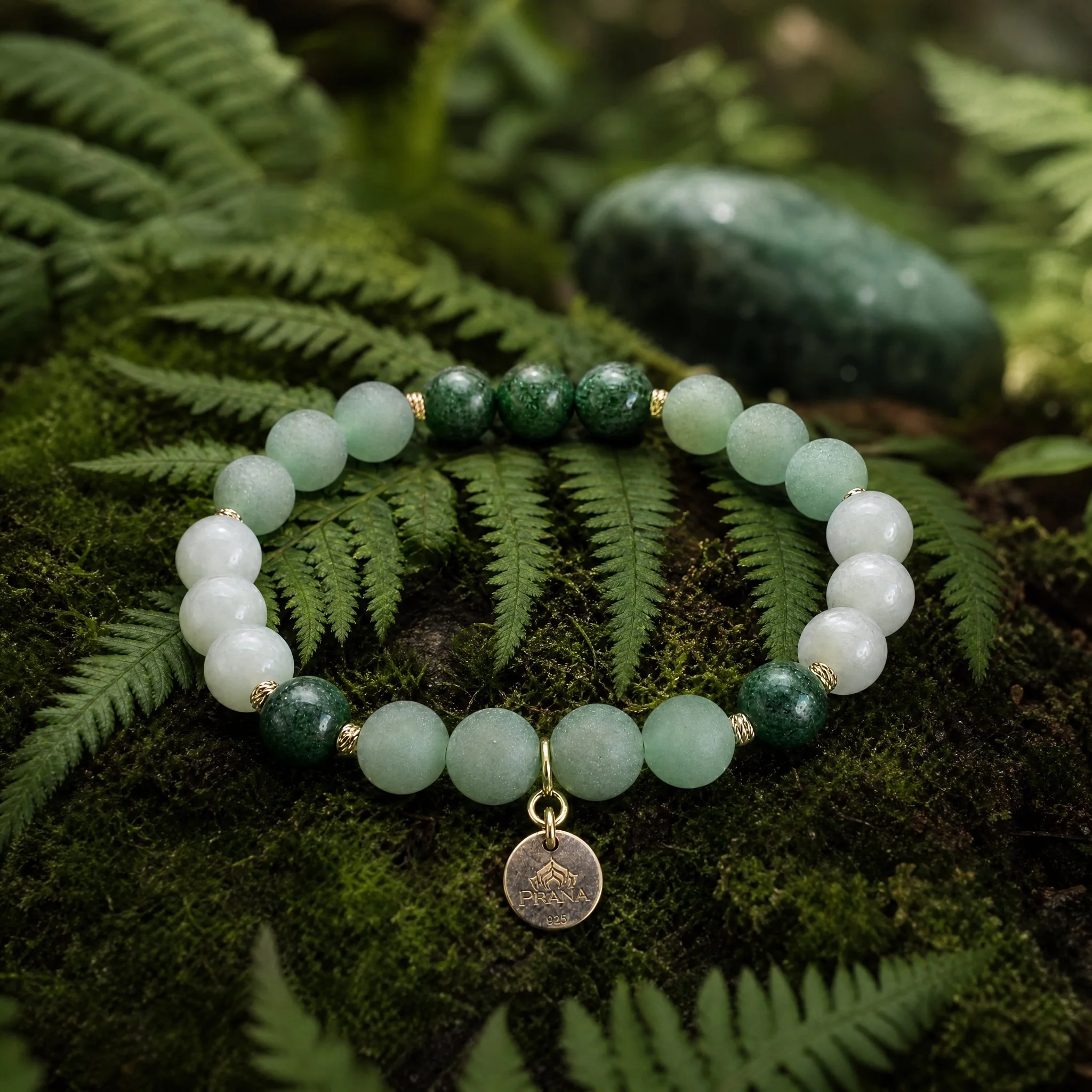 VIRIDIA – Aventurin & Sternaventurin Armband - PRANA Edelsteine – Handgefertigter Edelsteinschmuck