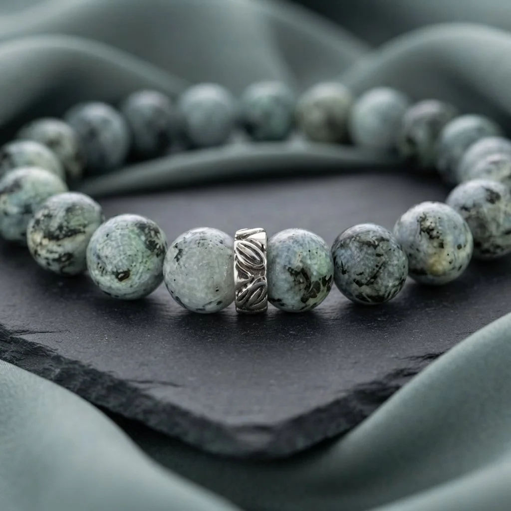NEVAYA - „Wandlung & Neuausrichtung“ – Afrikanischer Türkis Armband - PRANA Edelsteine – Handgefertigter Edelsteinschmuck