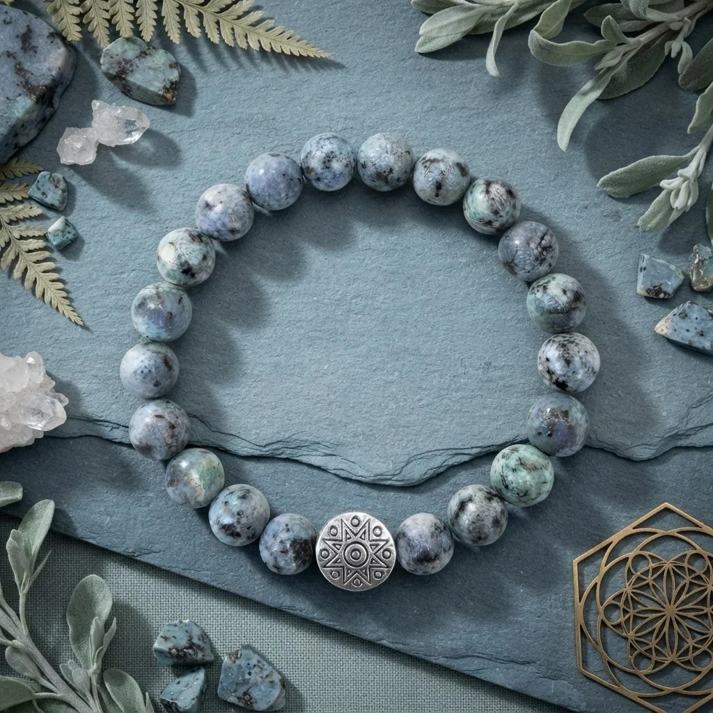 NEVAYA - „Wandlung & Neuausrichtung“ – Afrikanischer Türkis Armband
