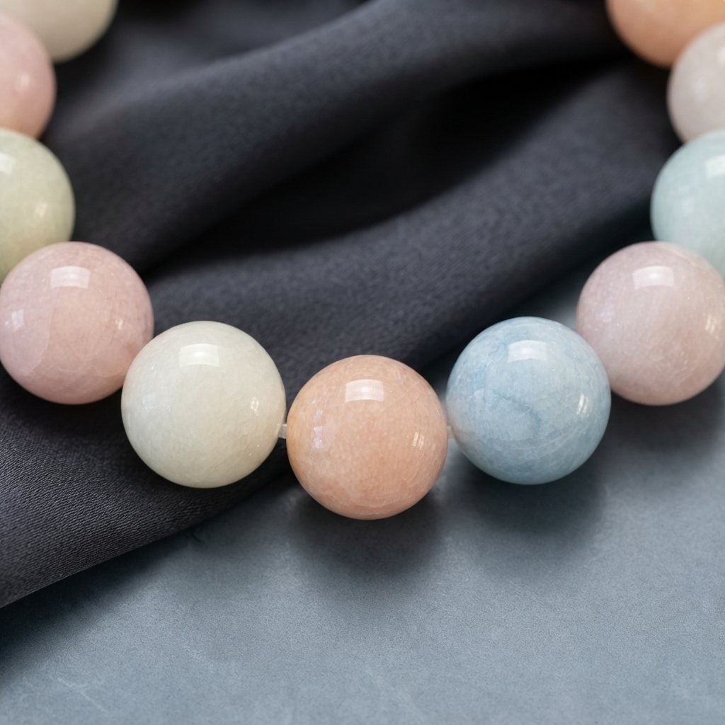 PASTELORA - Herzenslicht & Sanfte Klarheit – Morganit-Armband - PRANA Edelsteine – Handgefertigter Edelsteinschmuck