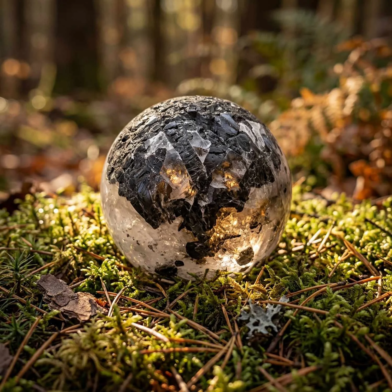 Turmalin Kugel Brasilien in der natur fotografiert