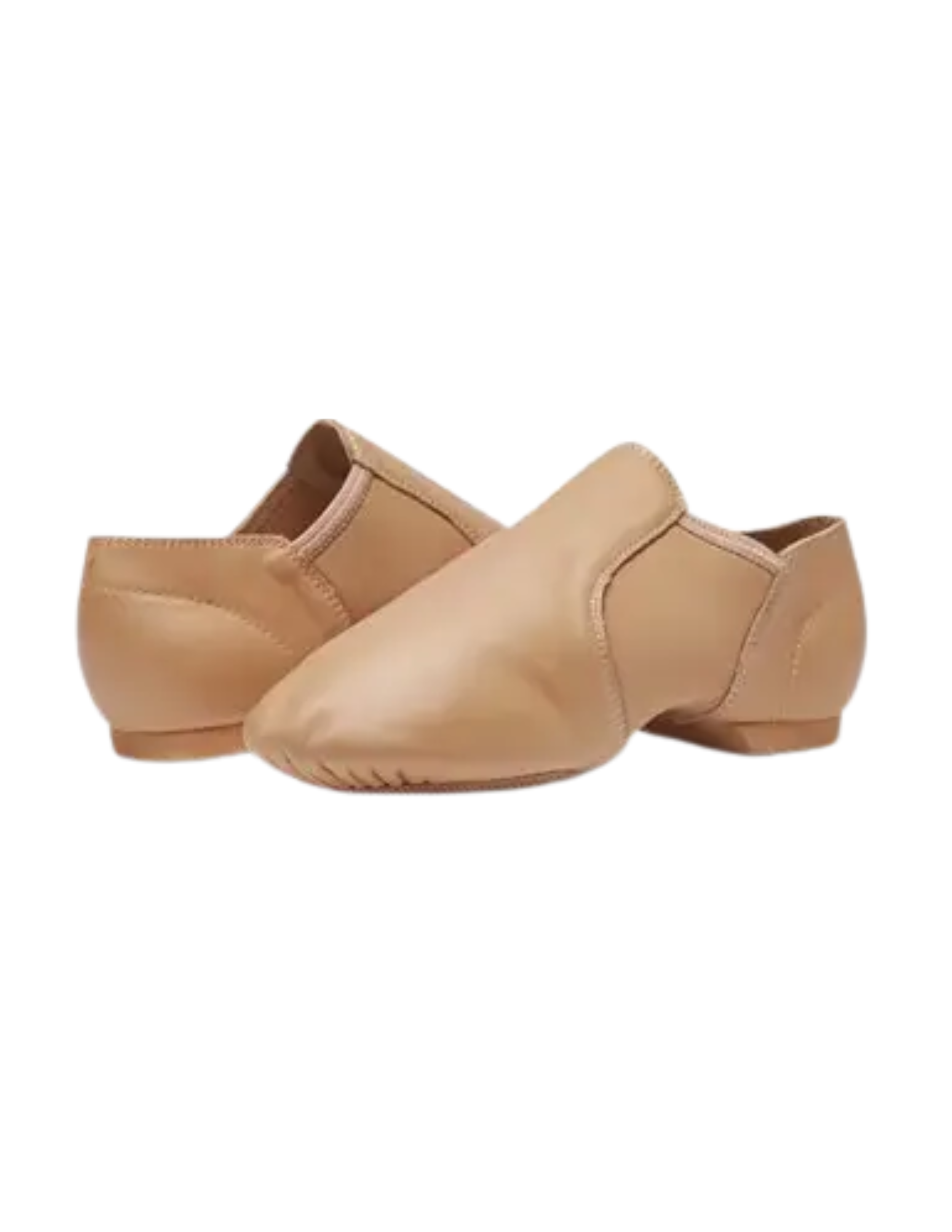 Leather Slip-On Stretch Jazz Shoes | Ages 4 and Older