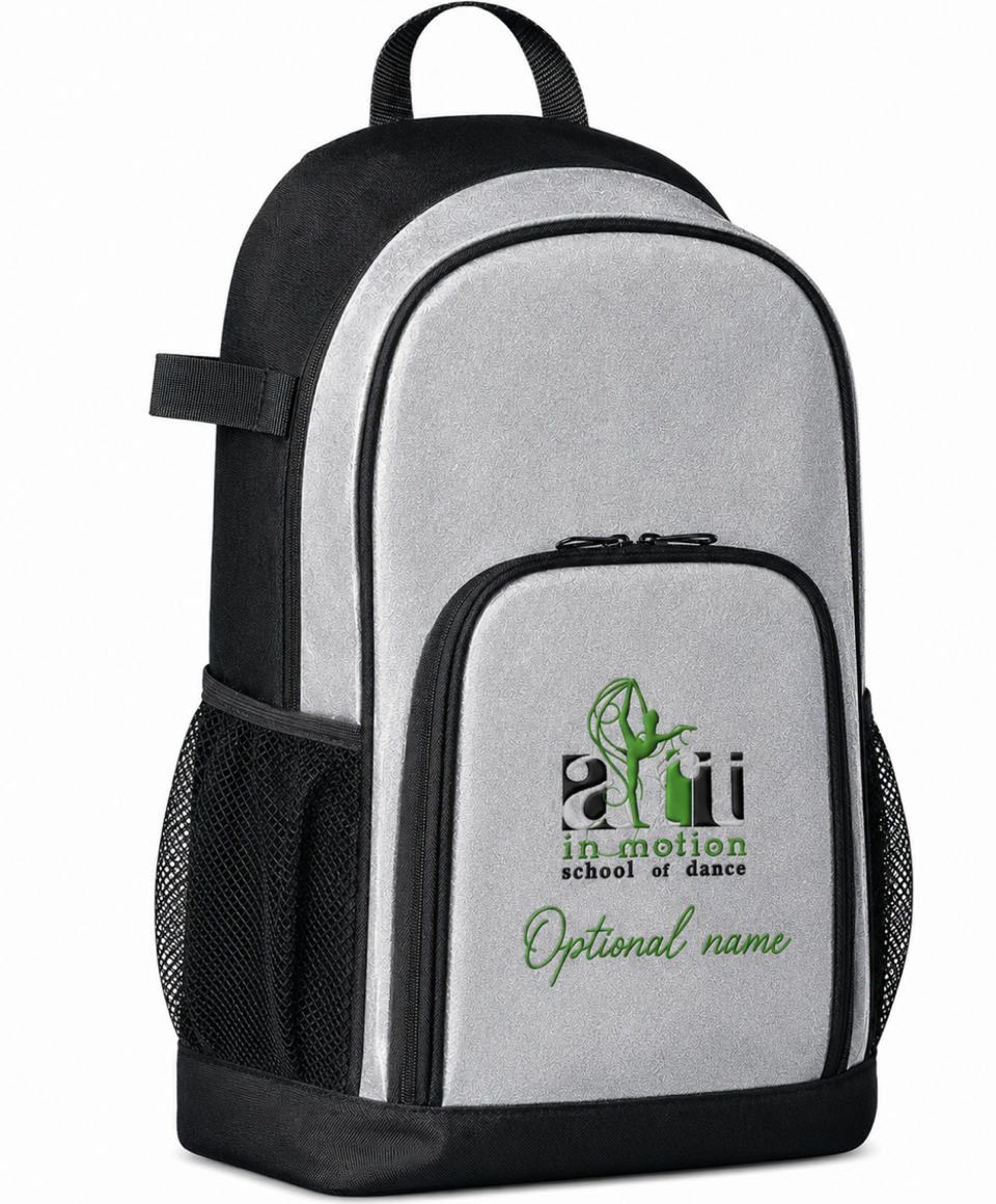 Silver Glitter Backpack – Personalized