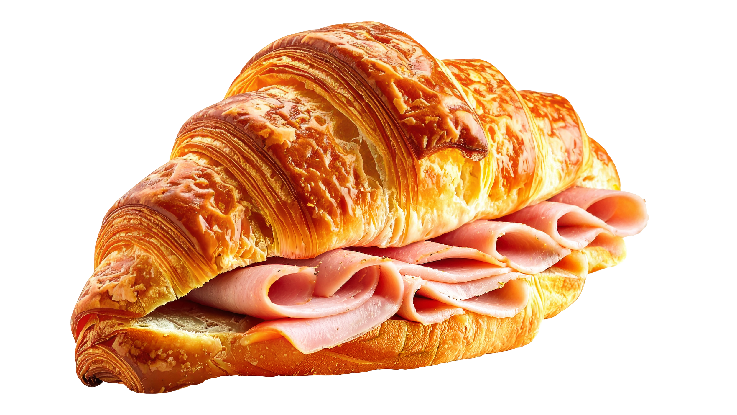 Turkey and Cheese Croissant Sandwich