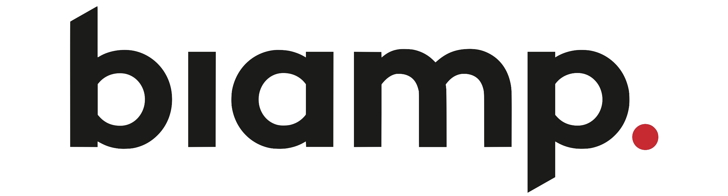 3D text logo saying 'blink' in black with a red dot on the lower right.