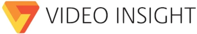 Video Insight logo with a stylized orange and yellow triangle and the text 'Video Insight'