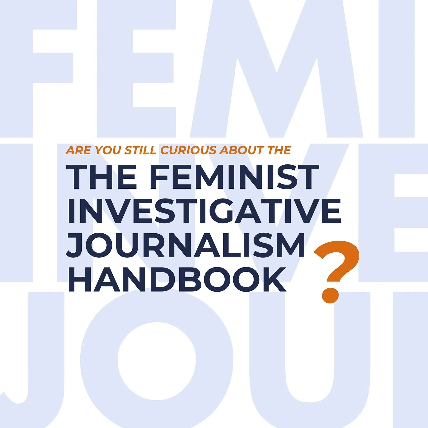 We are excited to announce our free-to-attend workshops! 

Our first workshop takes place tomorrow: 

The Trauma-Informed-Reporting Workshop which will be led by acclaimed journalist Juliana Ruhfus and it is the first in our special IJSC Feminist Inv