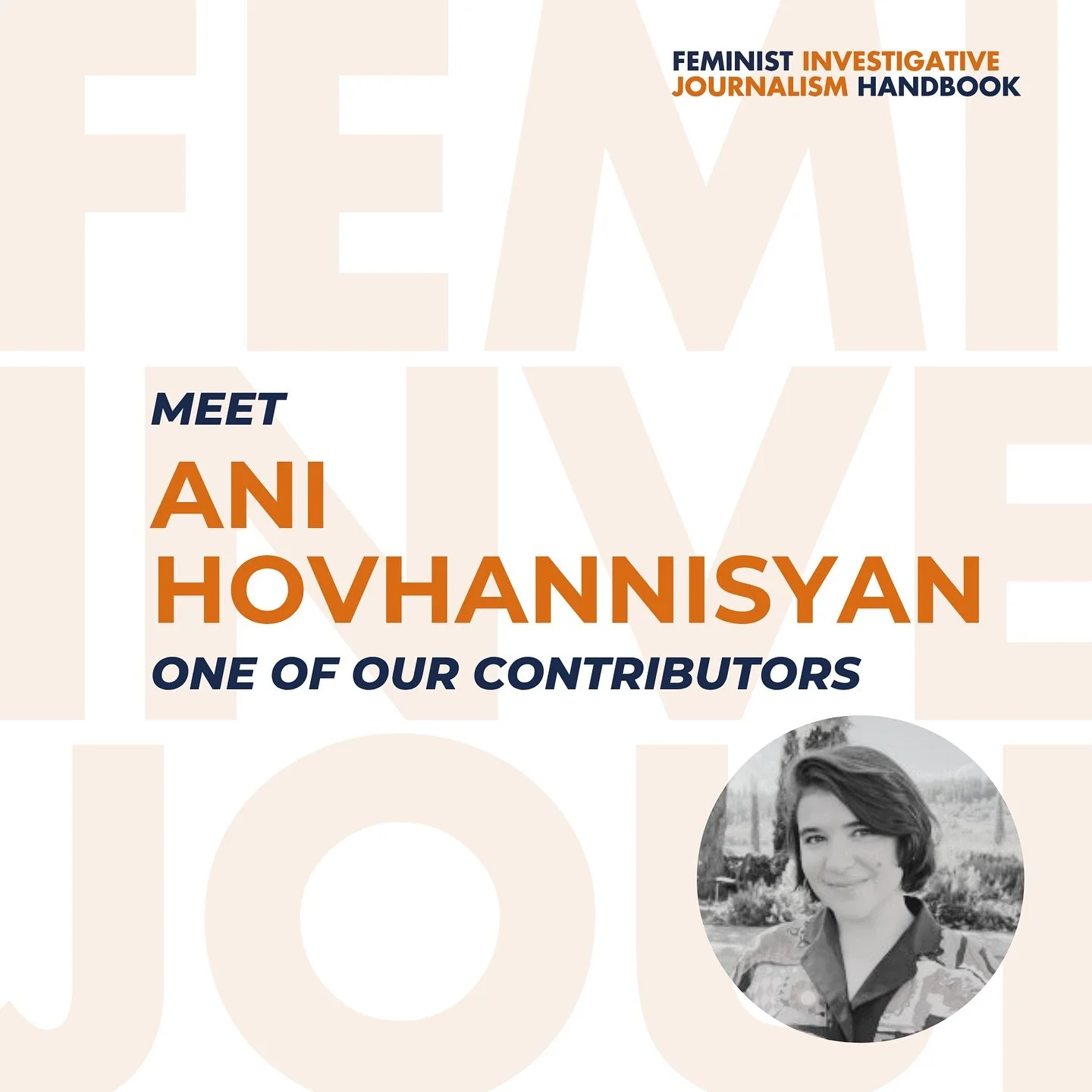 Meet Ani Hovhannisyan, one of our remarkable contributors to the Feminist Investigative Journalism Handbook. 

Ani is an award-winning data journalist and data editor based in Armenia, bringing years of experience leading investigations that hold pow
