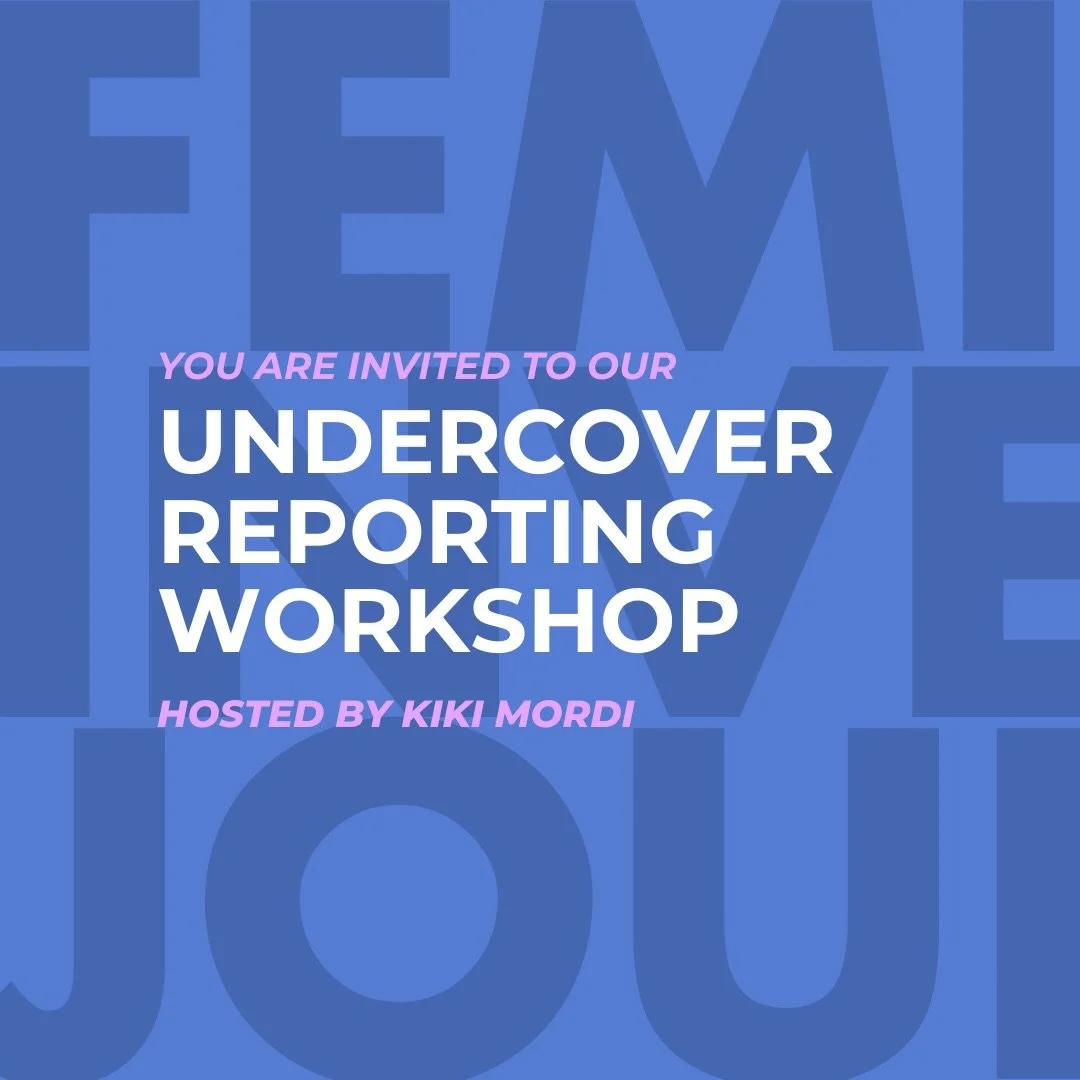 You&rsquo;re invited to our final workshop of the year! 

We&rsquo;re hosting a powerful session on Undercover Reporting with Kiki Mordi, the journalist behind Sex for Grades.

Join us to explore how to build undercover personas, assess risk, and hol