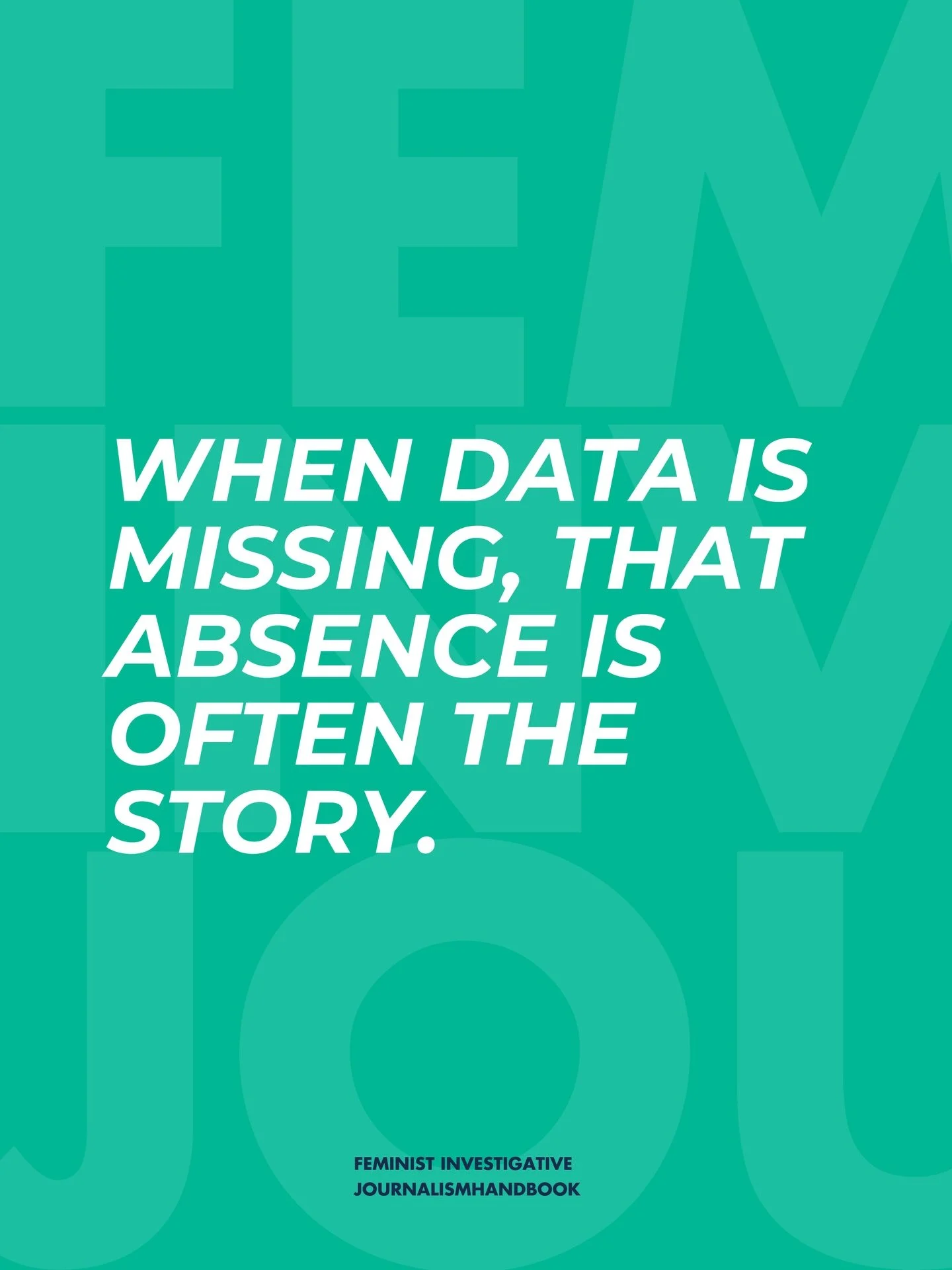 Data is never neutral.

When information is missing, incomplete, or never collected, entire communities can remain invisible in public debate and policy.

Feminist investigative journalism asks:
Who and what goes uncounted?
Who benefits from those ga