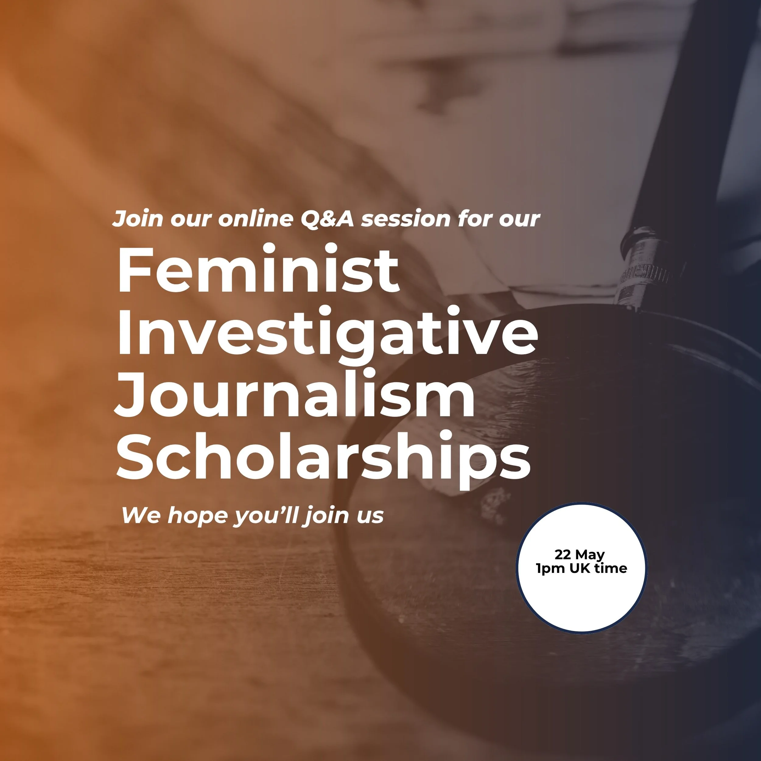 If you&rsquo;ve been curious about the programme, the scholarship, or the application process, we invite you to join our Q&amp;A session this Friday, 22 May at 1pm UK time.

The session is an opportunity to learn more about the MA in Global Data Jour