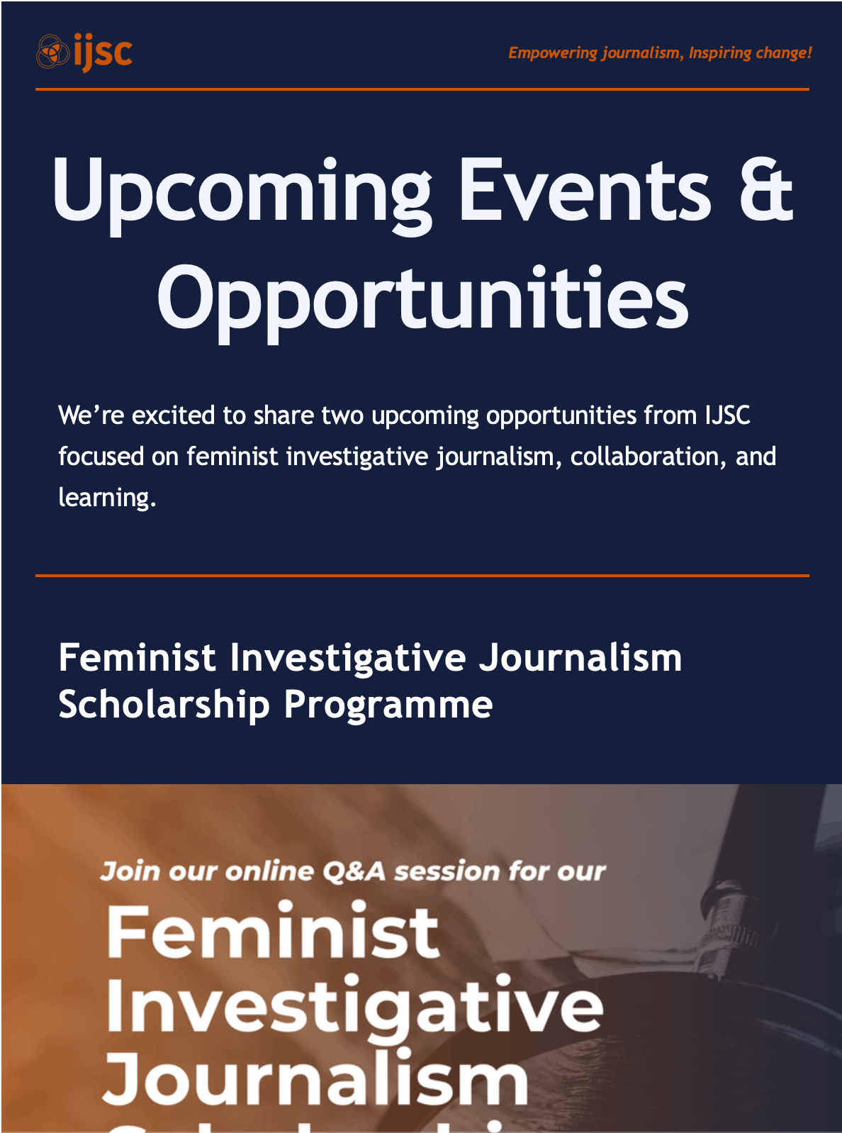 Upcoming Events & Opportunities