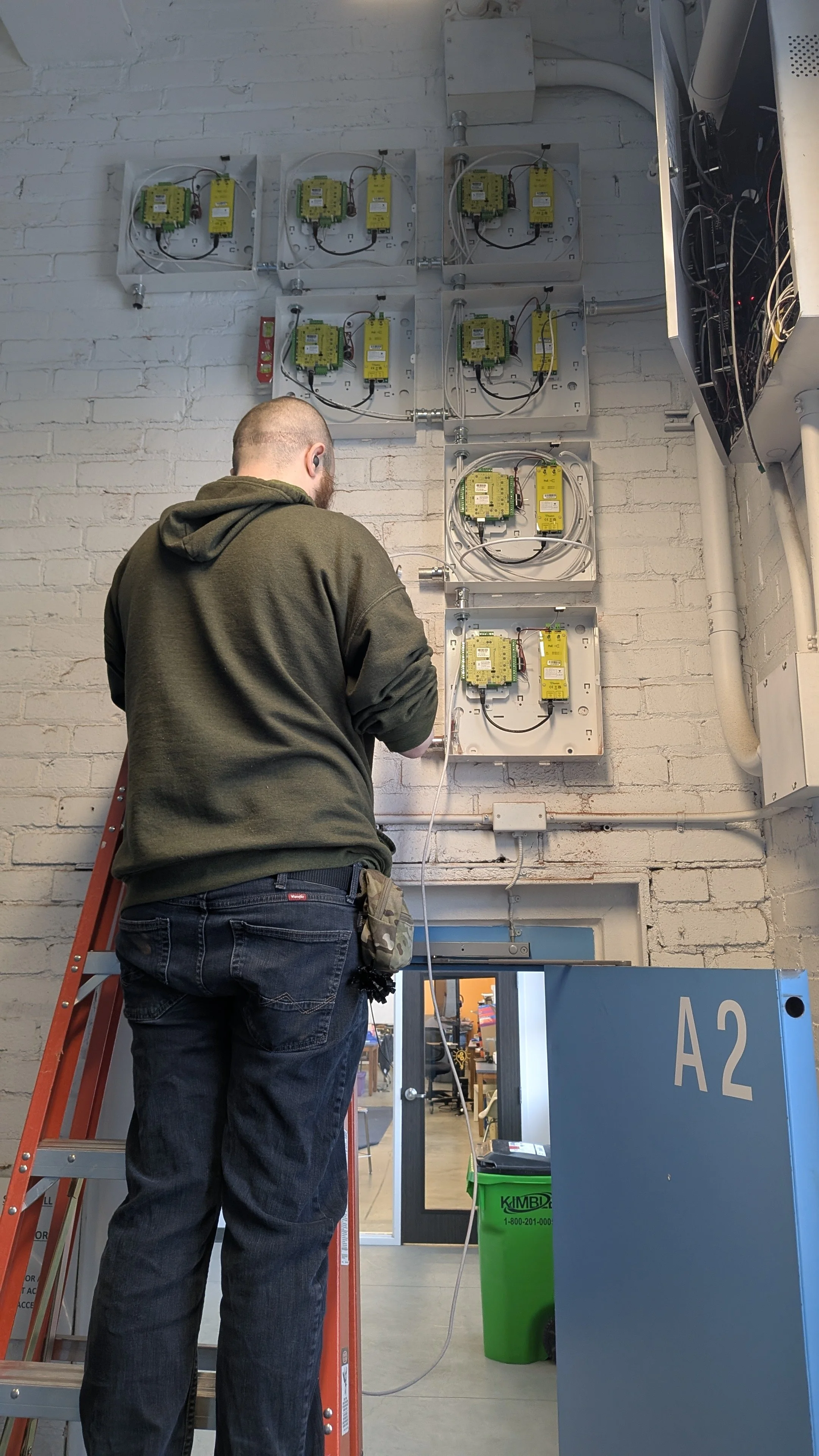 Installing Paxton Net2 Plus at a local school.