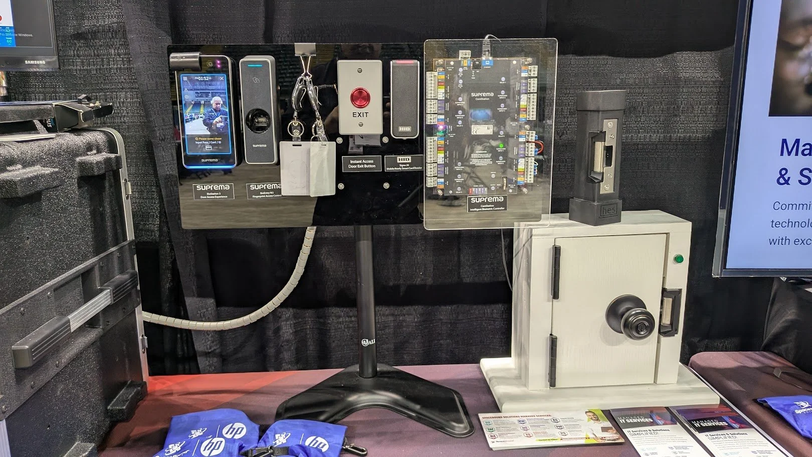Trade show/demo setup