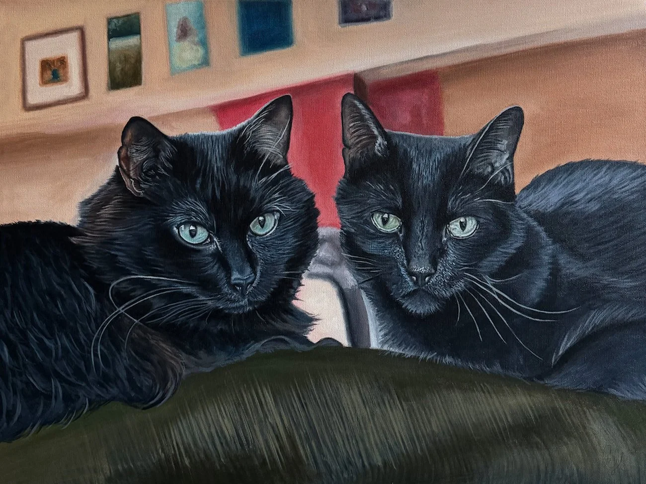 18" x 24" Acrylic on Canvas. Sold